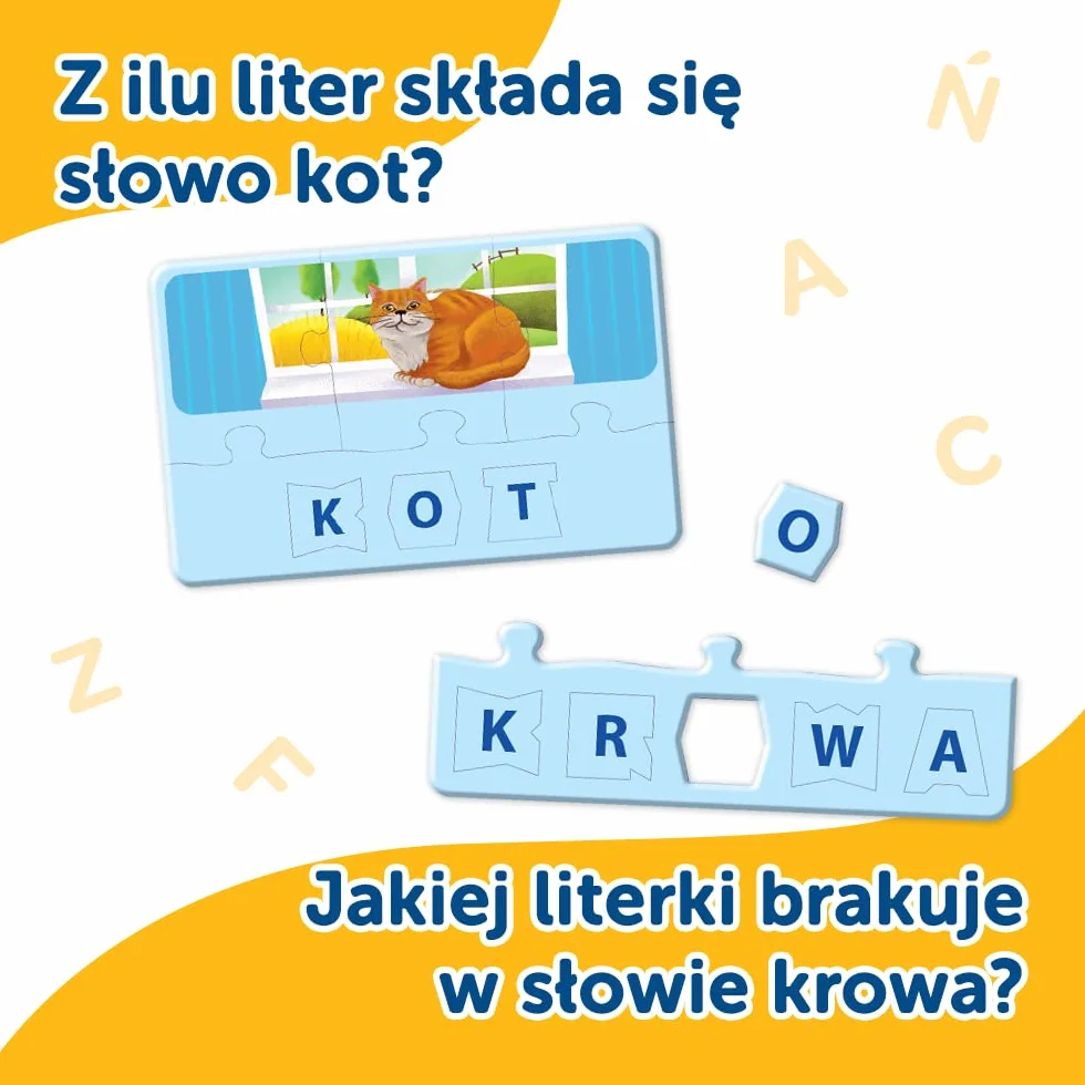 Trefl Tworzymy Słowa – Mały Odkrywca Gra Edukacyjna dla Dzieci w Wieku 3-5 Lat