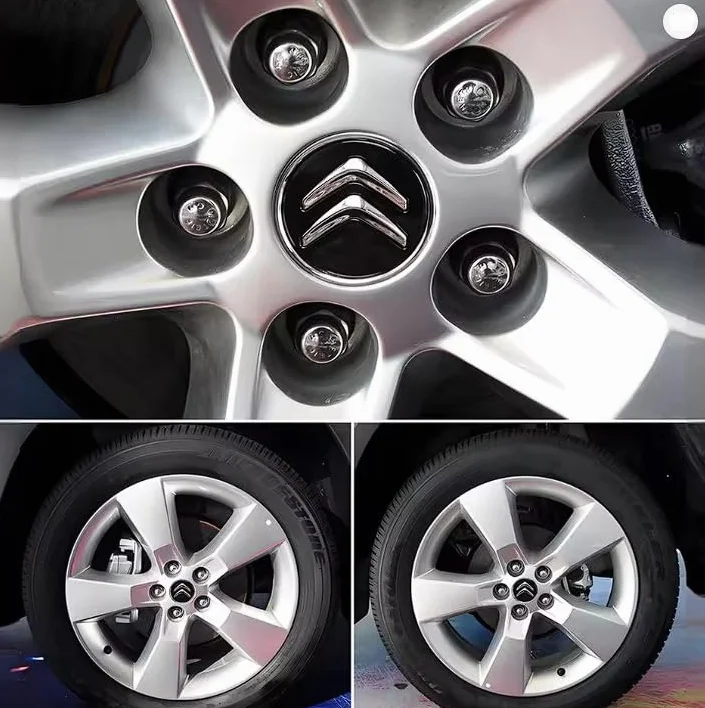 Kołpaki do Citroen C1 C3 C4 C5 C6 DS3 Frezy felgi aluminiowe 60 mm czarne