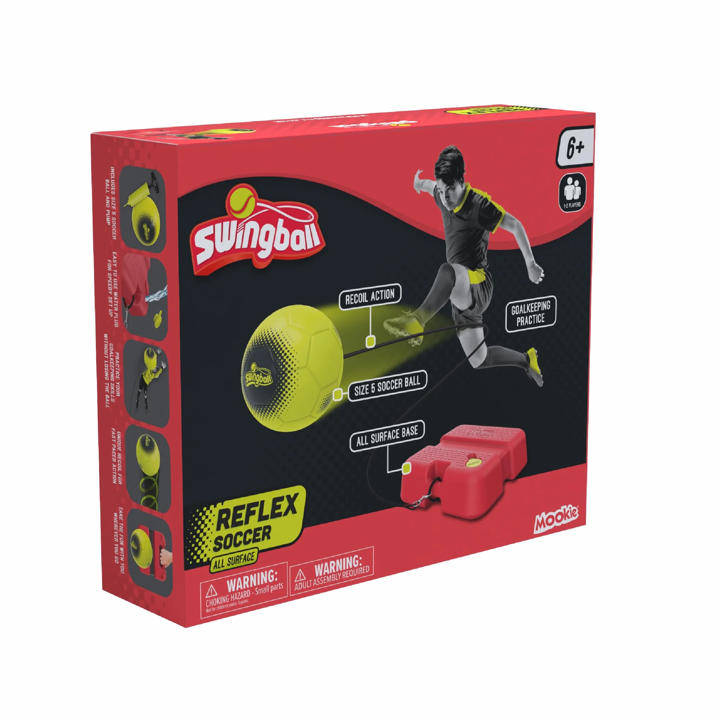 Swingball Reflex piłka nożna piłka nożna pomoc treningowa, zajęcia na świeżym powietrzu, gry w ogrodzie, trening piłki nożnej, mecz piłki nożnej, piłka nożna, piłka nożna, piłka nożna, odpowiednia dla