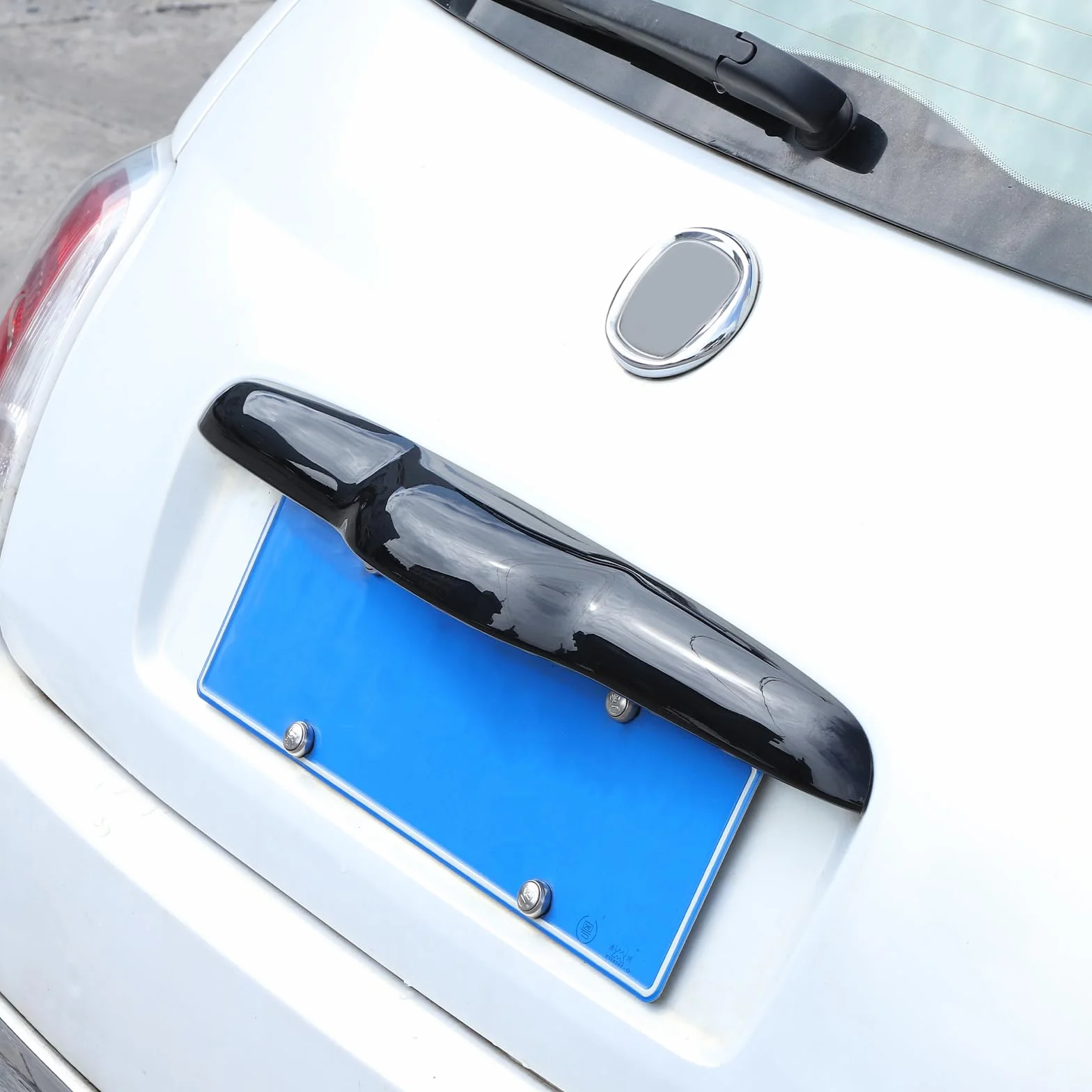 ABS osłona tylnej klapy bagażnika do Fiat 500 2010-2023, czarny połysk