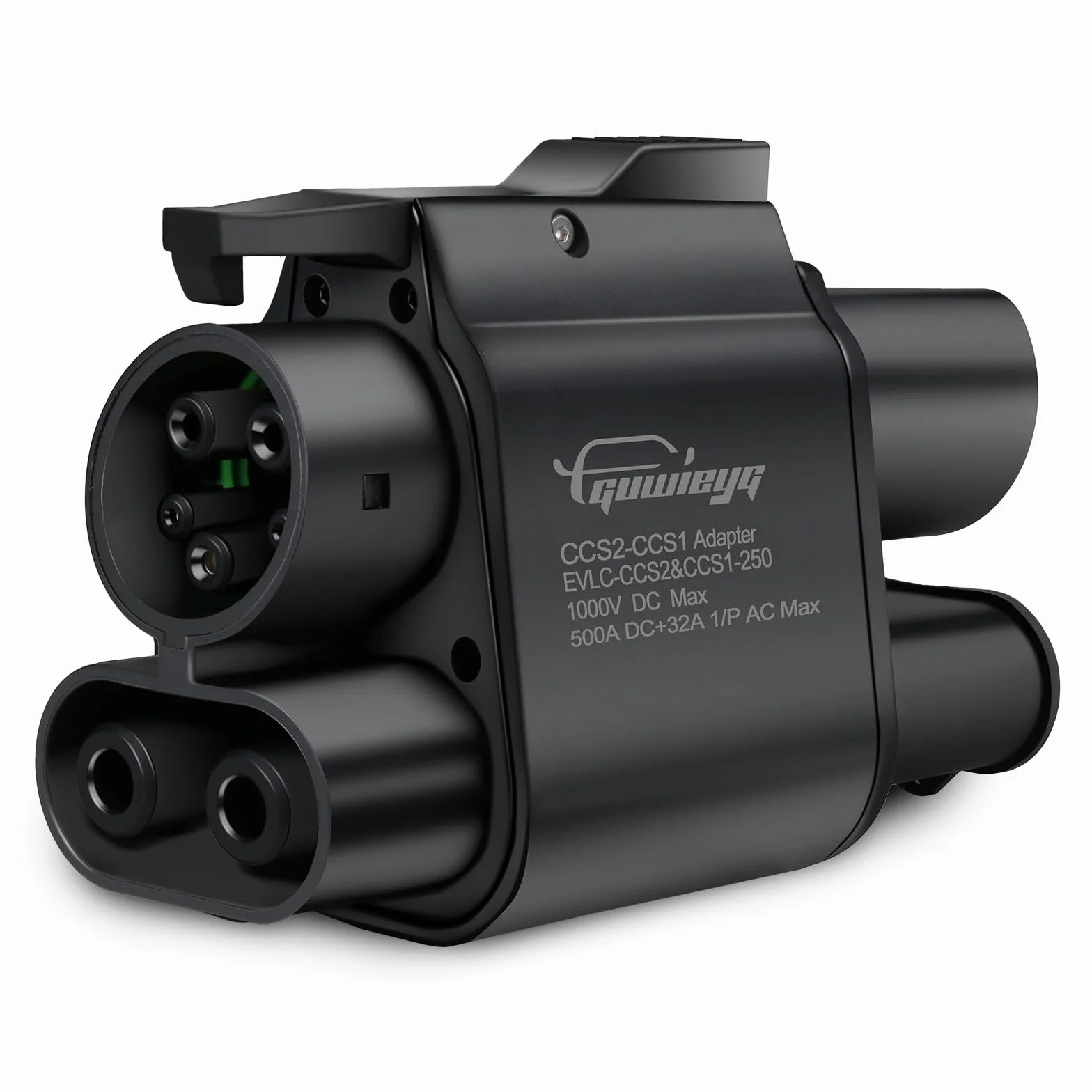 CCS2 to CCS1 Adapter ładowarki, Typ 2 do Typu 1 EV Adapter, 1000V 500A, Kompatybilny z ładowaniem AC i DC, Pojazdów Elektrycznych IEC 62196 do SAE J1772