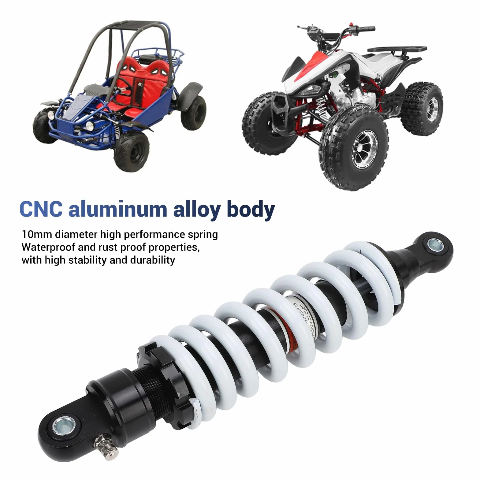 Amortyzator Motocyklowy Tylny 310mm 10mm Stop Aluminium CNC do Dirt Pitbike ATV