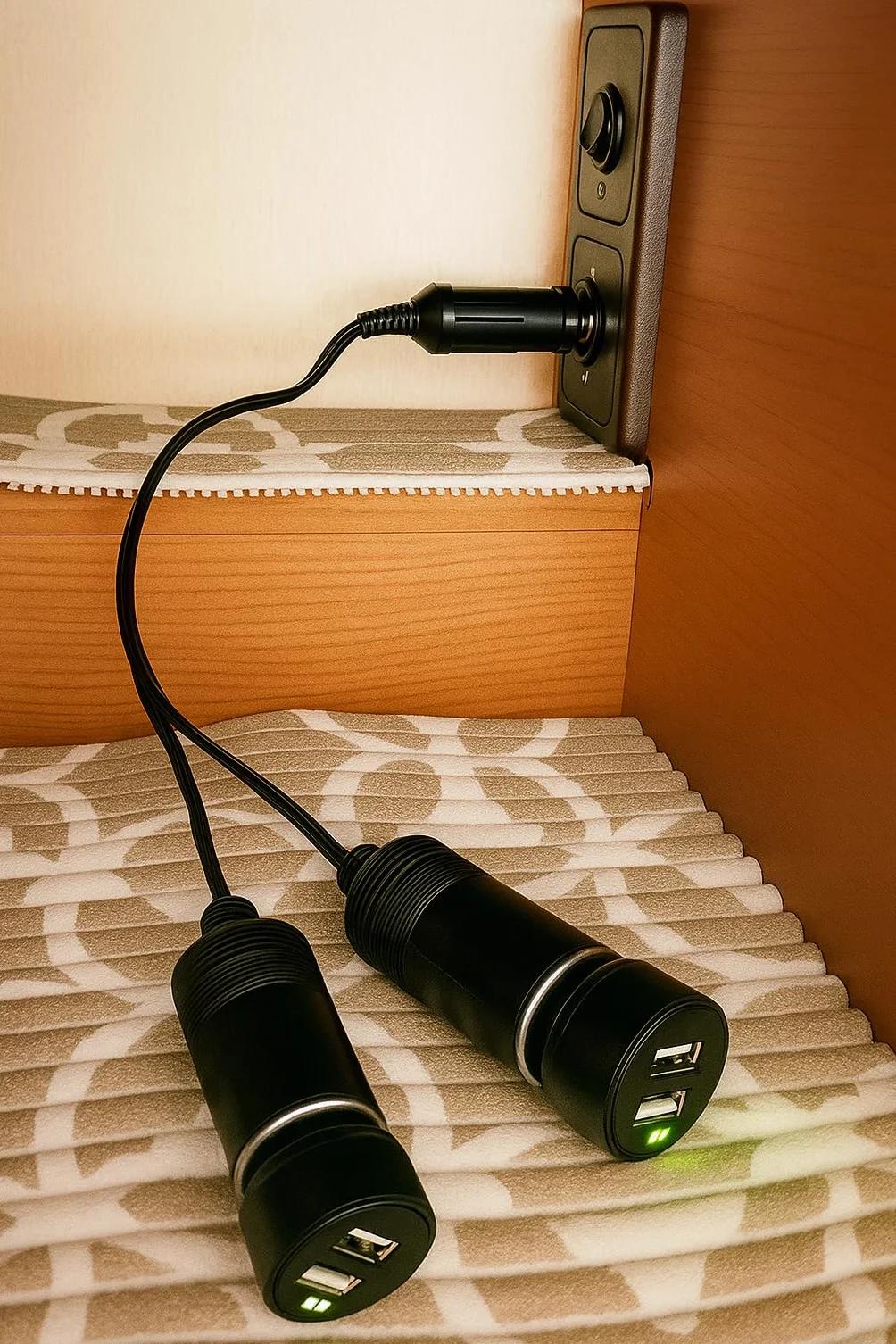 Hella Cliff Top adapter podwójny standardowy do zapalniczki samochodowej przedłużacz kabla