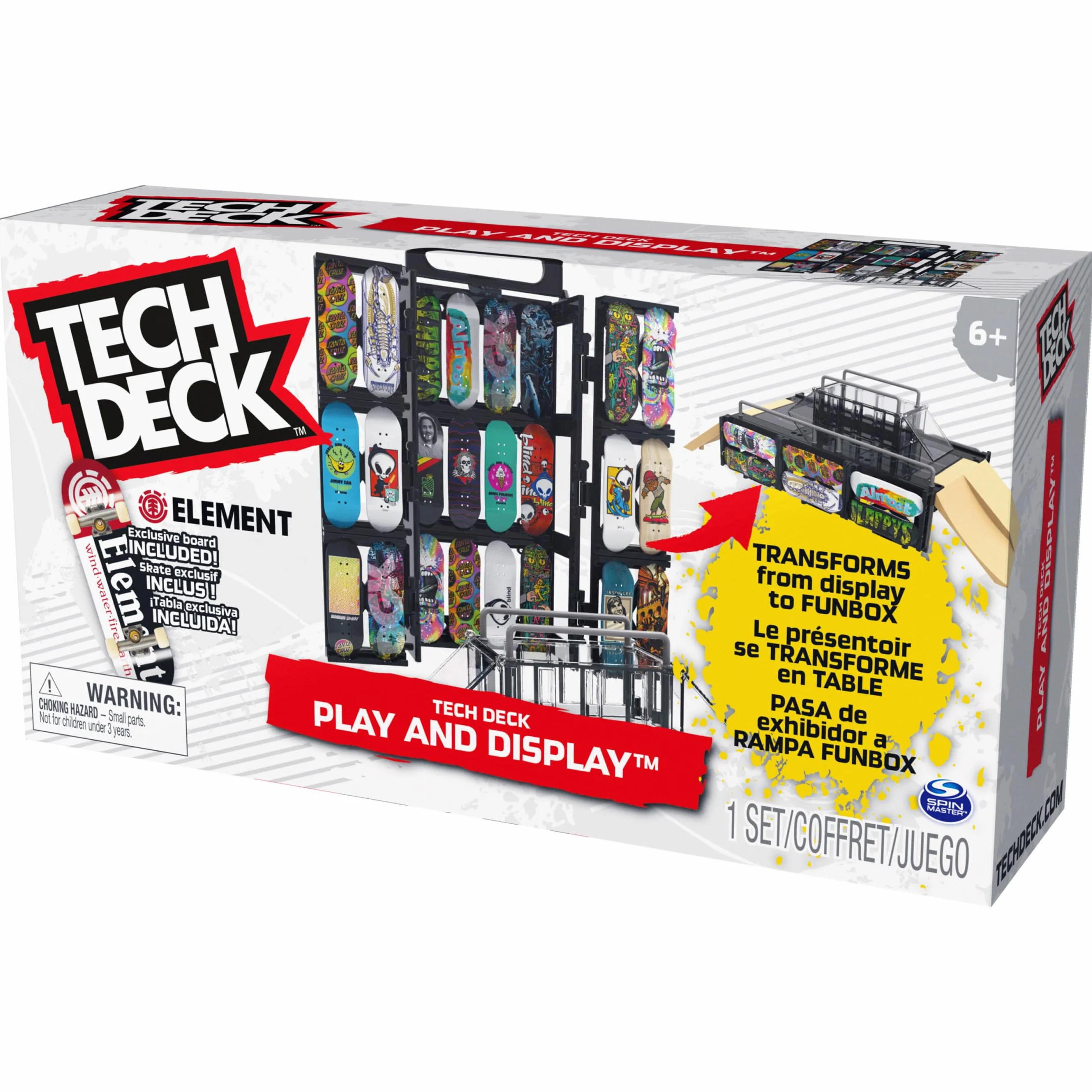 Tech Deck Ted Acs Play N Display Sk8Shop Gml Zabawkowa Rampa, Wielokolorowy, Od 6 Lat