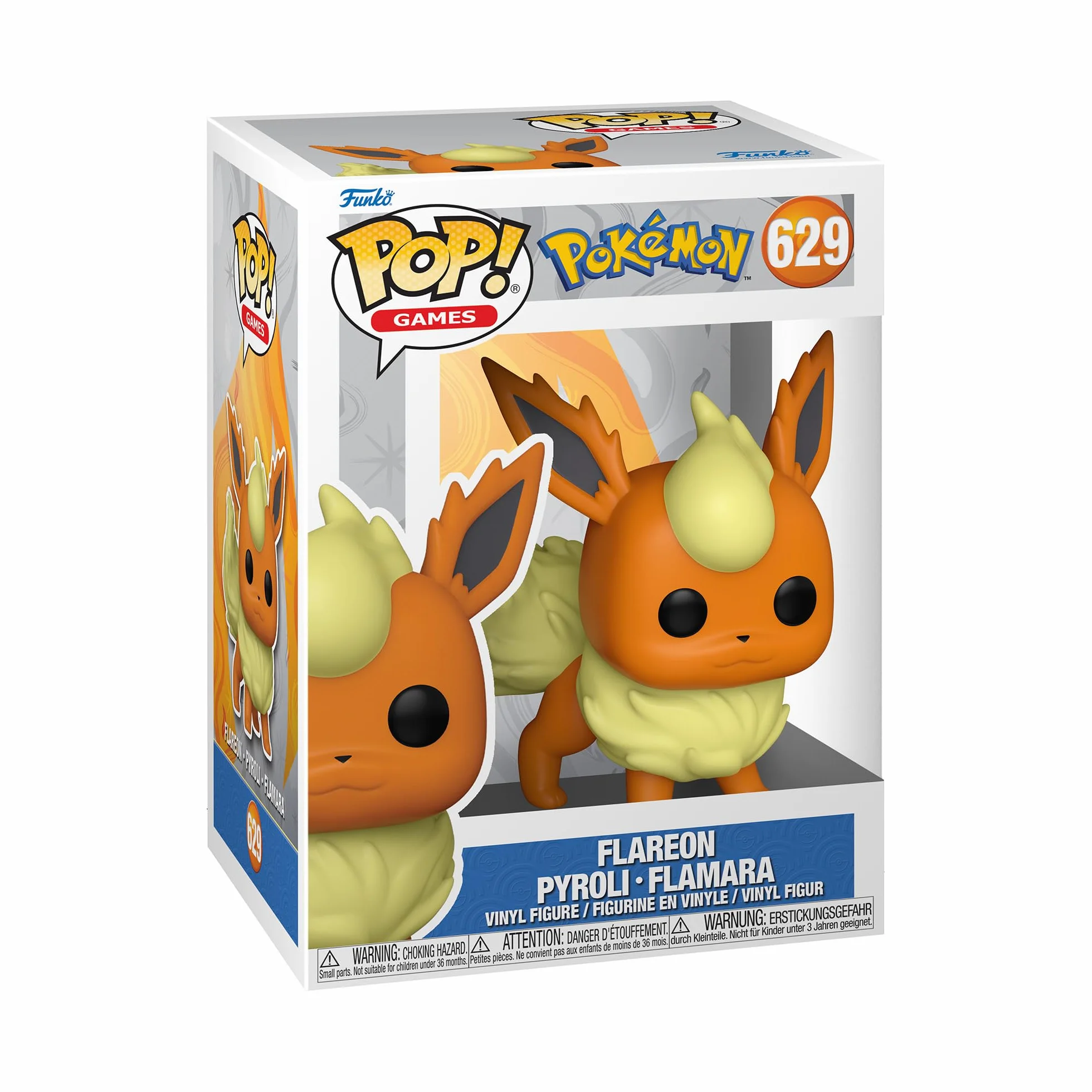 Funko POP! Games: Pokemon - Flareon - Kolekcjonerska figurka winylowa - Pomysł na prezent - Oficjalny towar - Zabawki dla dzieci i dorosłych - Fani gier wideo