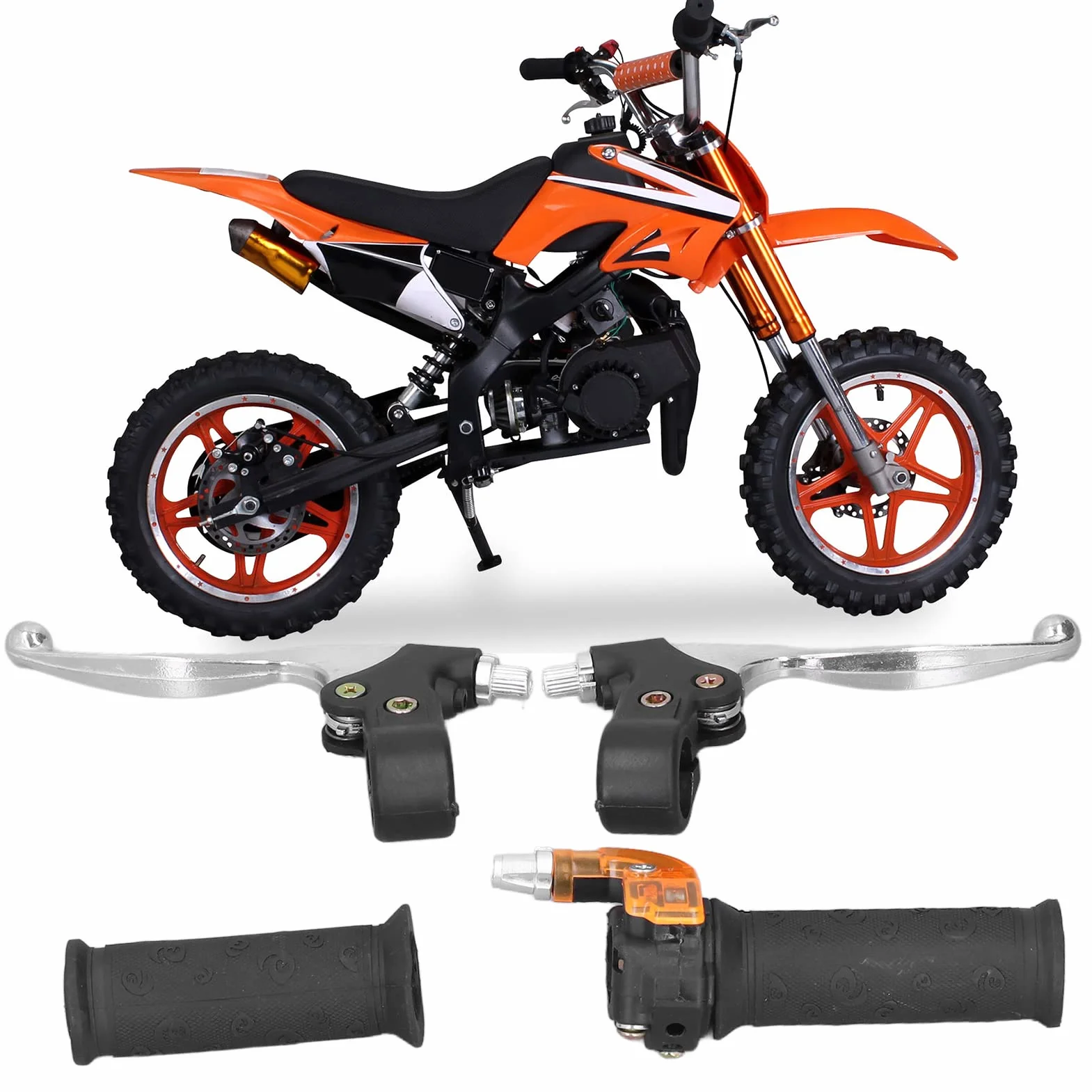 Klamka Przepustnicy Zestaw Dźwigni Hamulca 22mm dla Motocykli 47cc 49cc 2 Suwowy