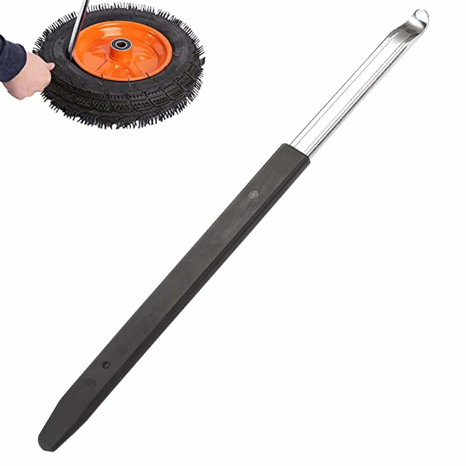 Tire Iron Spoons, Pry Tool Tire Bar, Tire Changing Tool, Flat Crowbar, Straight Tire Lever Auto Maintenance Enhances Efficiency Easy to Use Adds Convenience Low Maintenance Unique Design Safe for Use