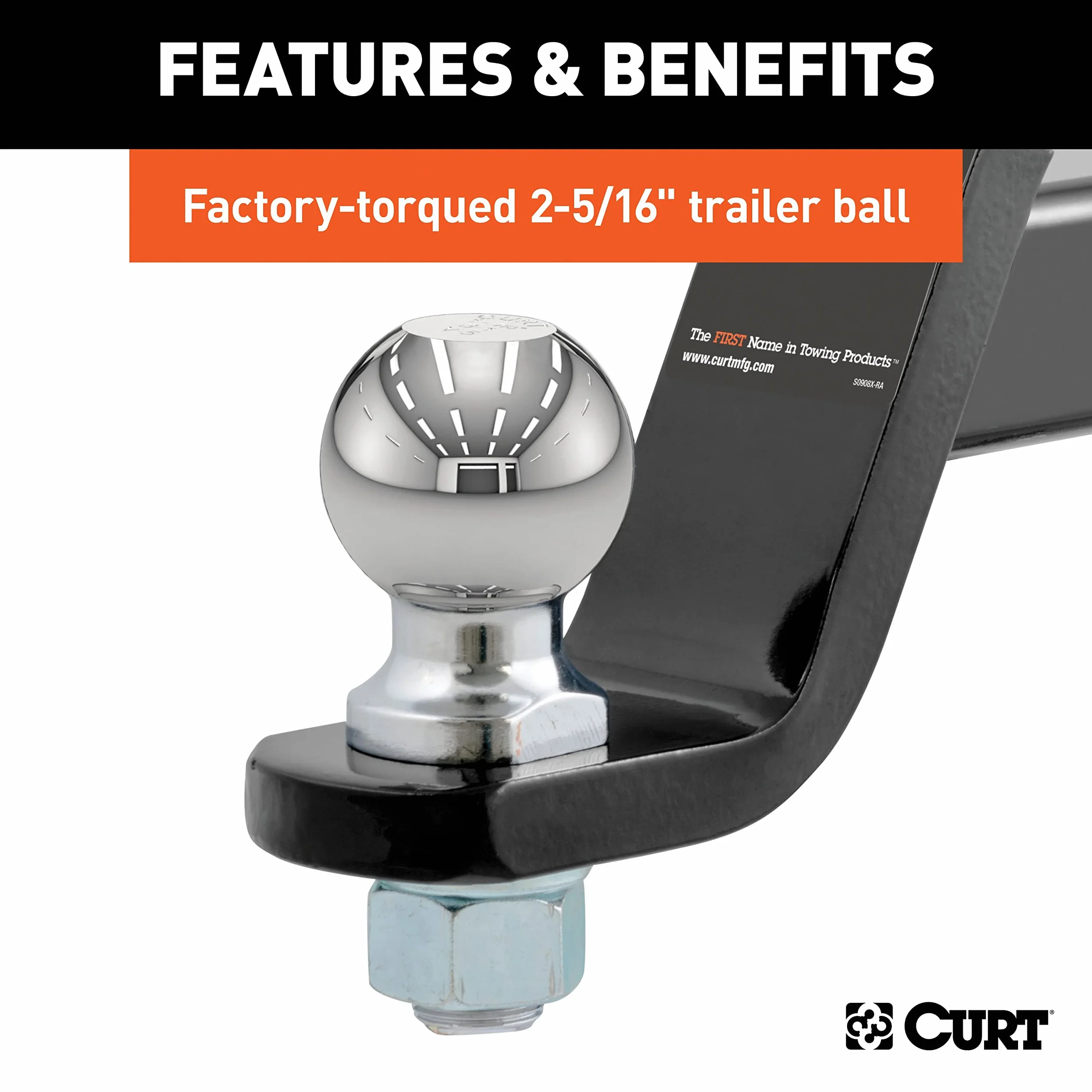 Curt 45042 Loaded Flat Ball