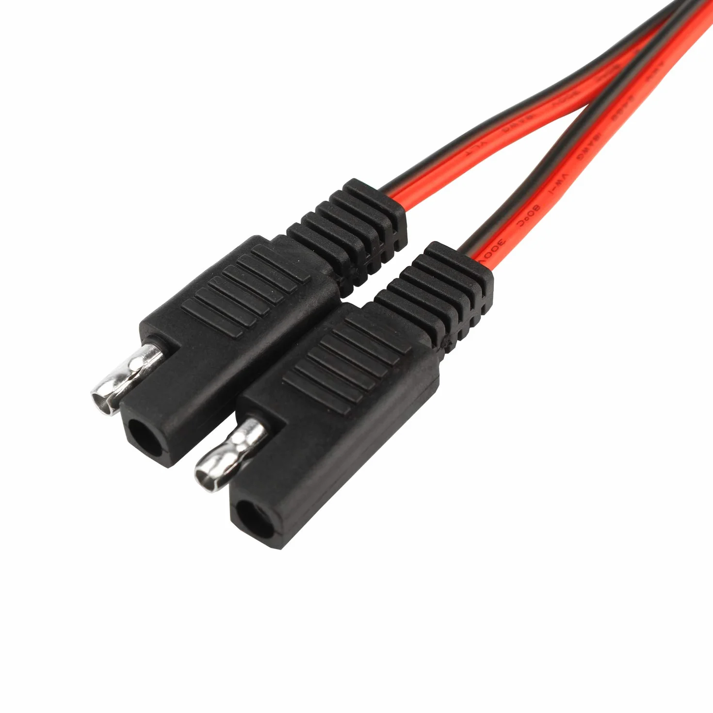 SAE DC Power Automotive Connector kabel rozdzielacz Y 1 do 2 SAE przedłużacz wiązka kabli 18 AWG 30 cm