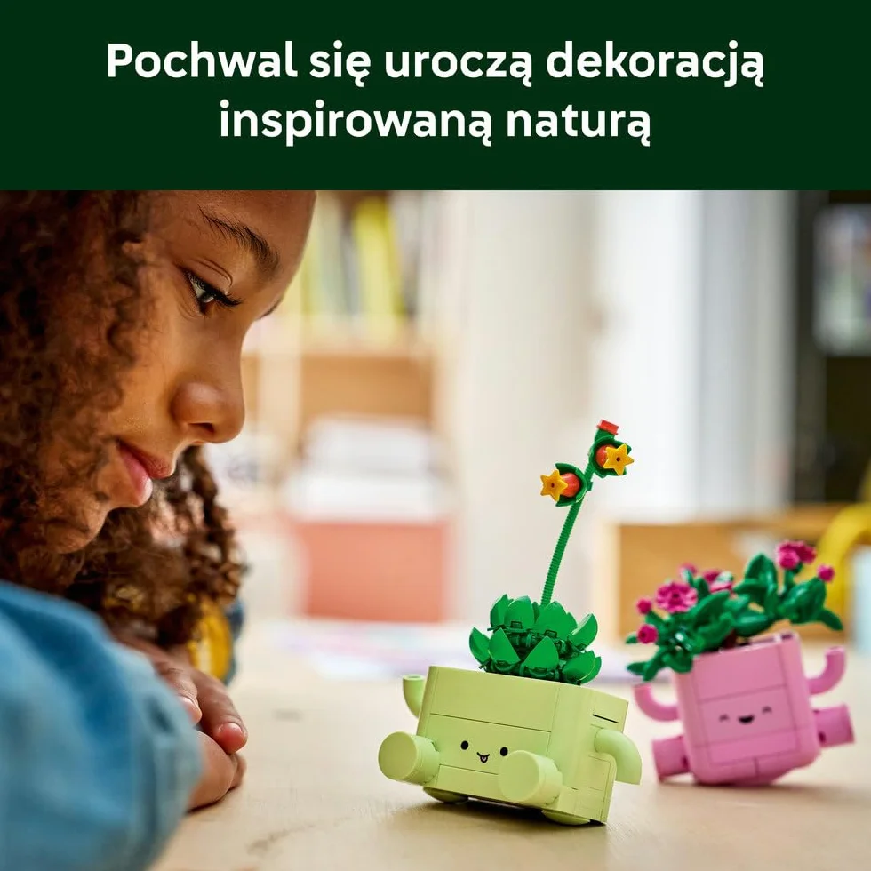 LEGO Botanicals Bujające się roślinki, zestaw konstrukcyjny dla dzieci, roślinna dekoracja, kwiatowa ozdoba na biurko lub półkę, pomysł na prezent dla dziewczynki i chłopca w wieku od 9 lat 11506