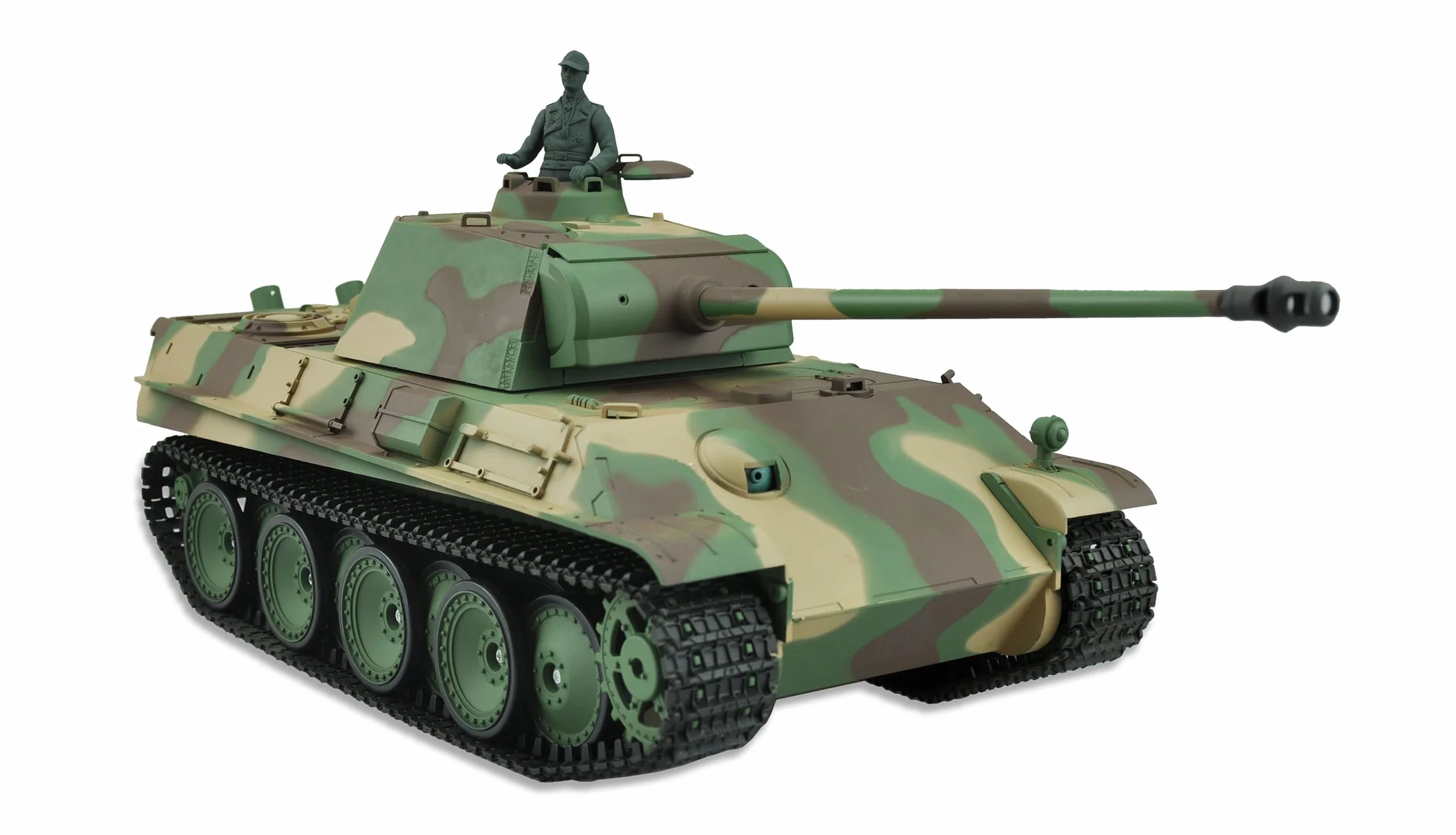 Amewi 23104 Panther G 1:16 Advanced Line IR/BB, dym i dźwięk, metalowa przekładnia, kolory maskujące