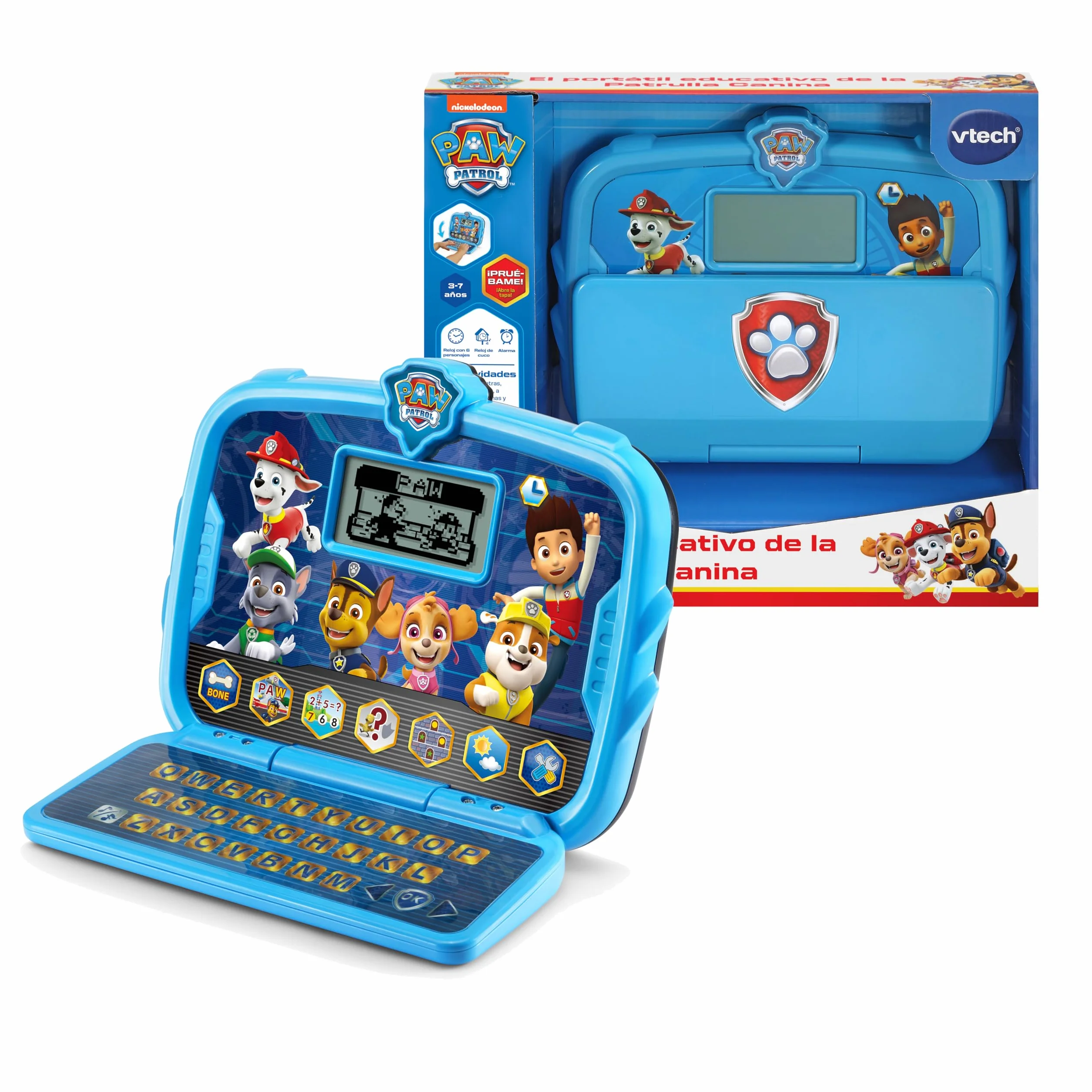 VTech Komputer Edukacyjny Psi Patrol, Laptop dla dzieci +3 lata, Wersja ESP