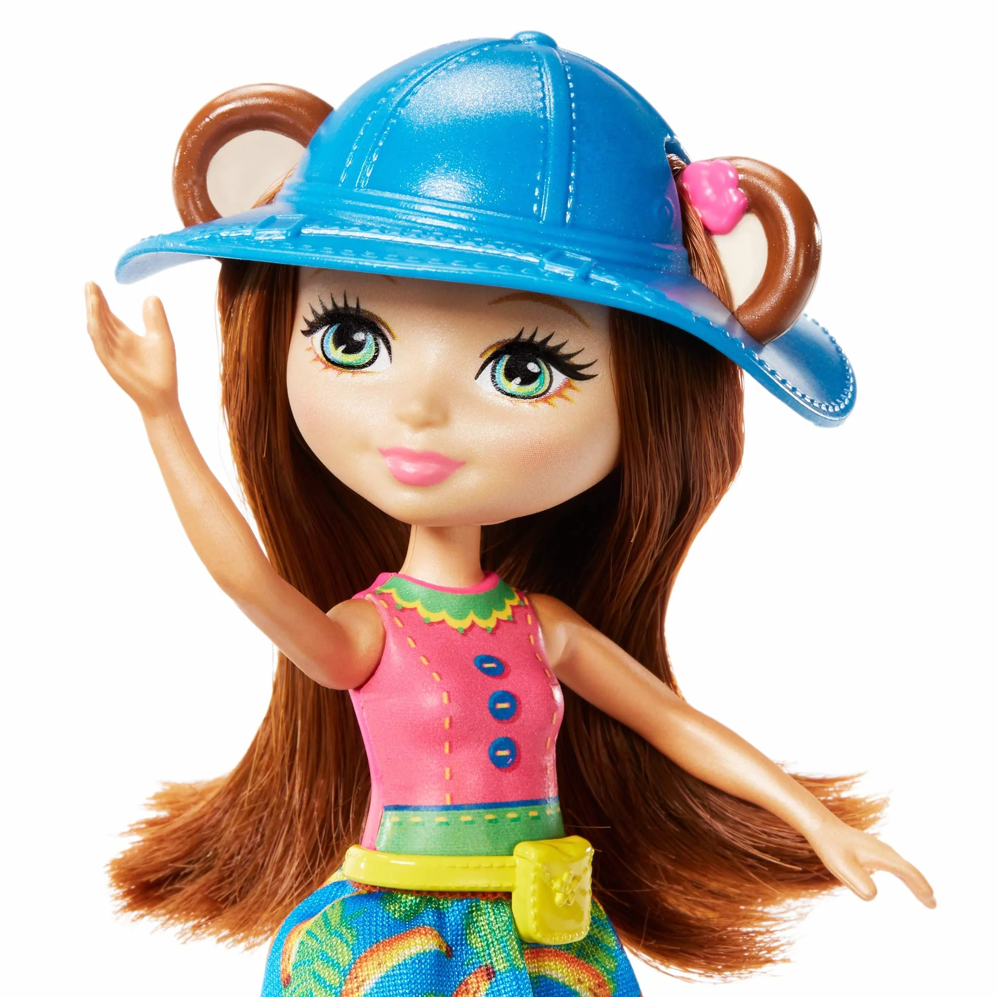 Enchantimals, Tropikalna Łódka Zestaw Do Zabawy + Lalka Merit Monkey (15 Cm) I Figurka Małpki Compass + 7 Akcesoriów GFN58