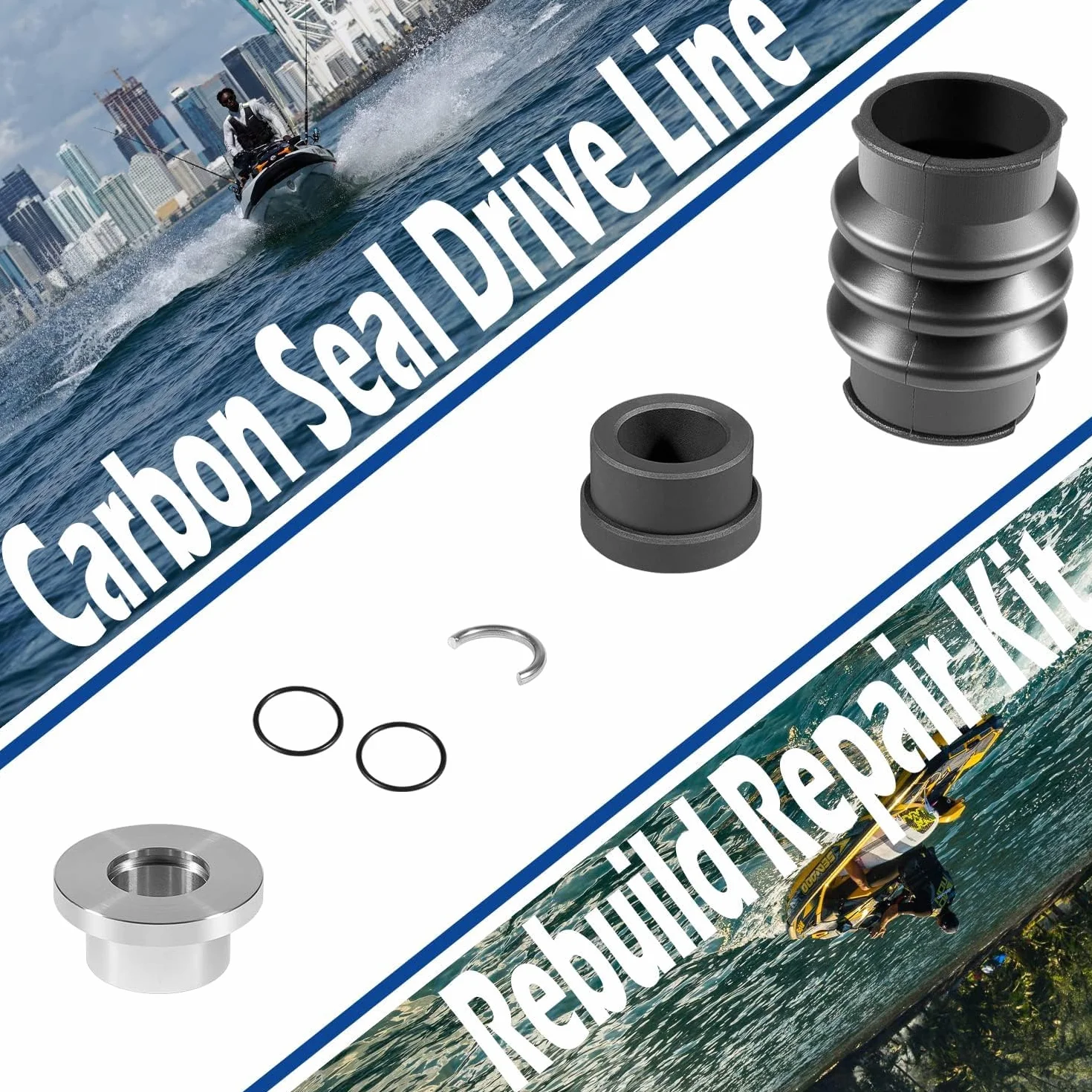 Do Sea Doo Carbon Seal Drive Line Rebuild Kit Boot 717 720 787 800 951 SPX XP GTX GSX