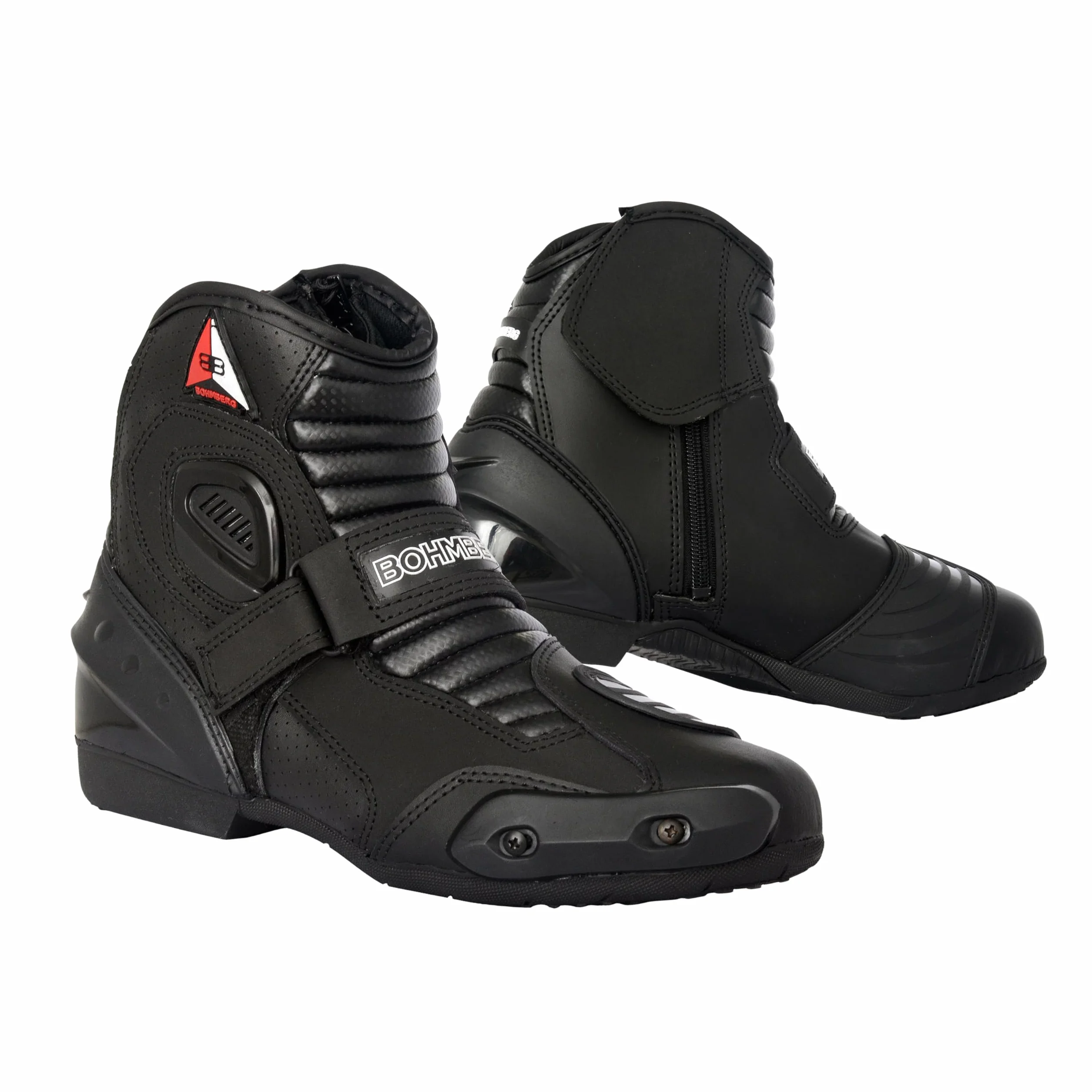 Bohmberg Audax męskie buty motocyklowe z prawdziwej skóry oddychające wzmocnione ochraniacze