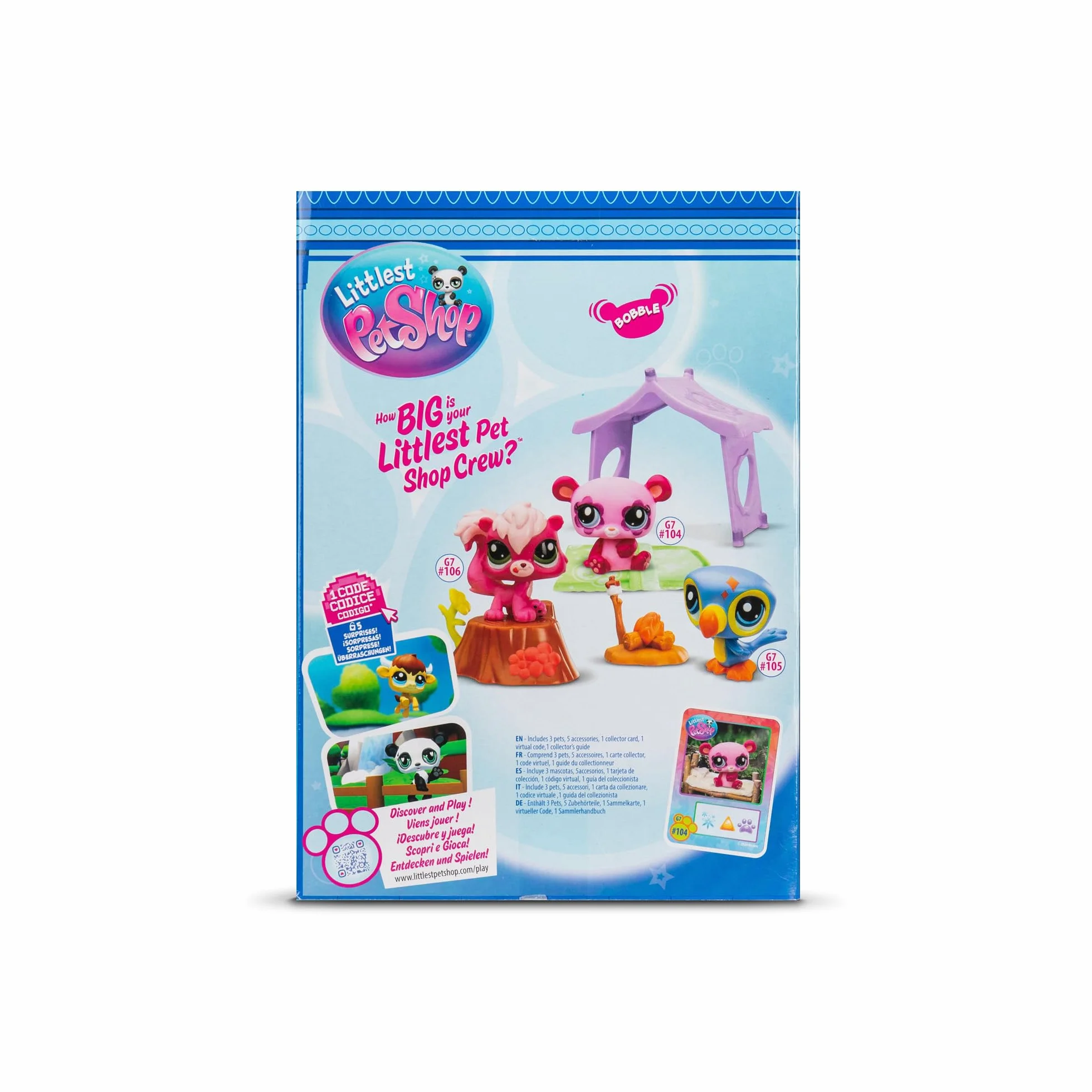 Bandai - Littlest Pet Shop - Zestaw 3 czapek - Camping