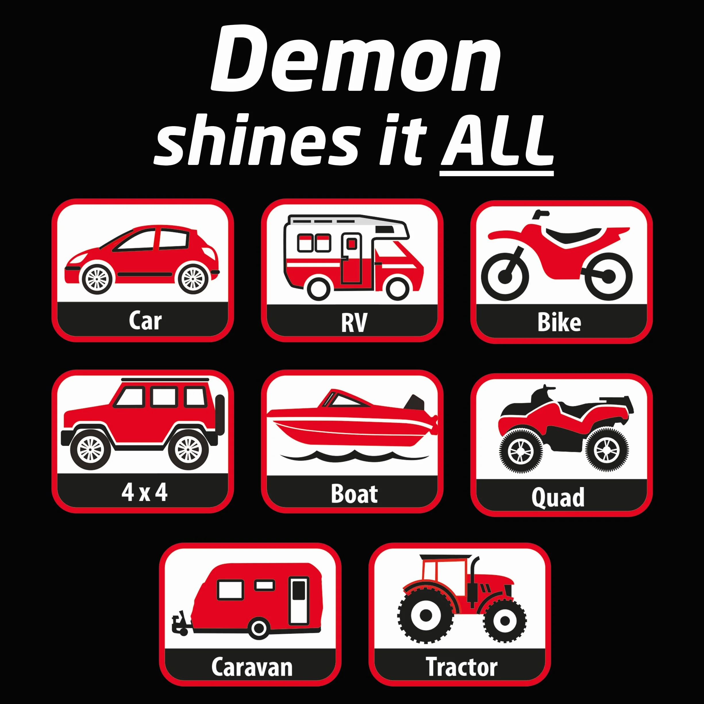 CarPlan Demon Shine Błyskawiczny spray nabłyszczający do samochodów 1 litr