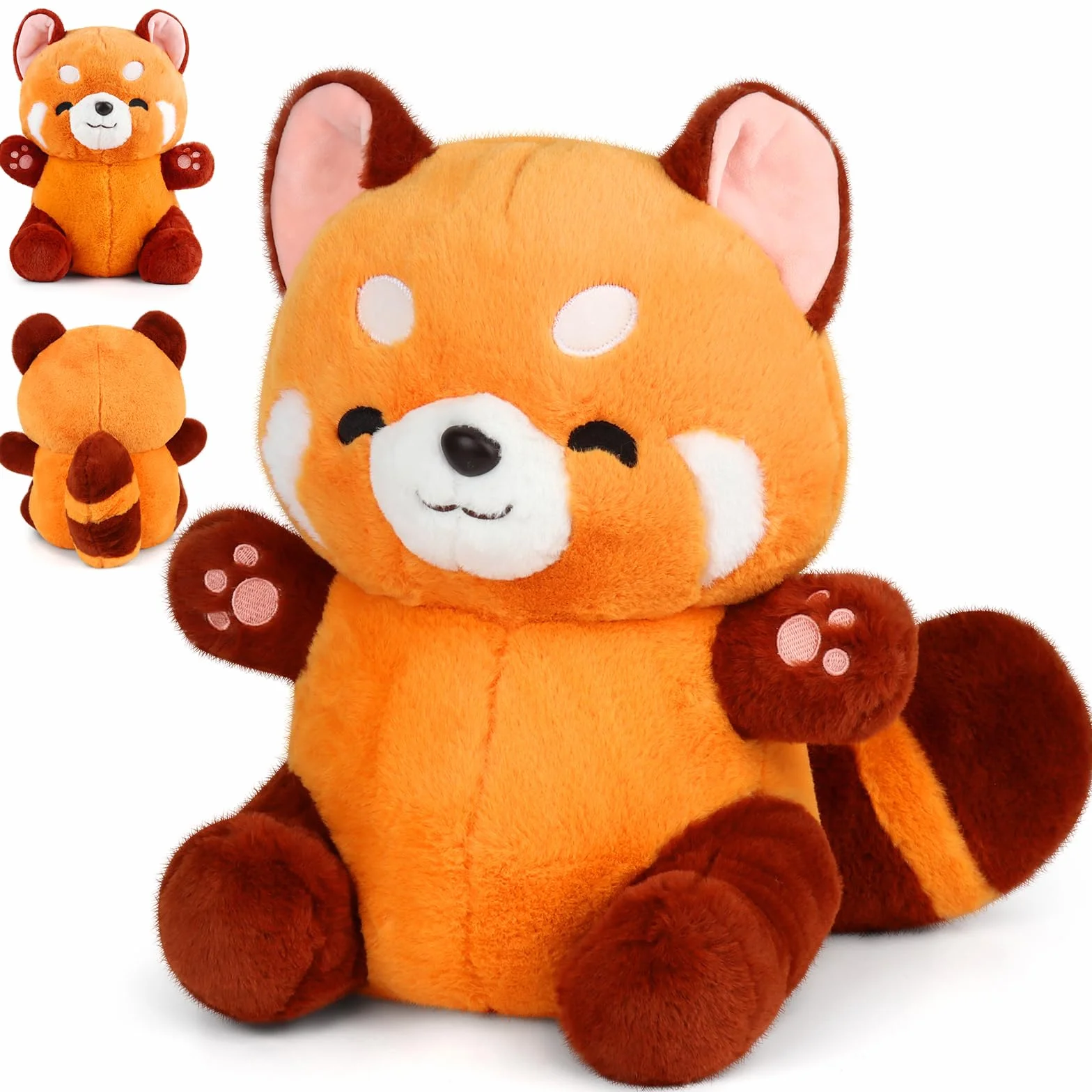 Mineup Czerwona panda przytulanka 23 cm, czerwona panda pluszowa, pluszowa panda Kawaii, przytulna panda pluszowa, czerwona panda pluszowa zabawka, panda lalki poduszka prezent dla dzieci, Boże