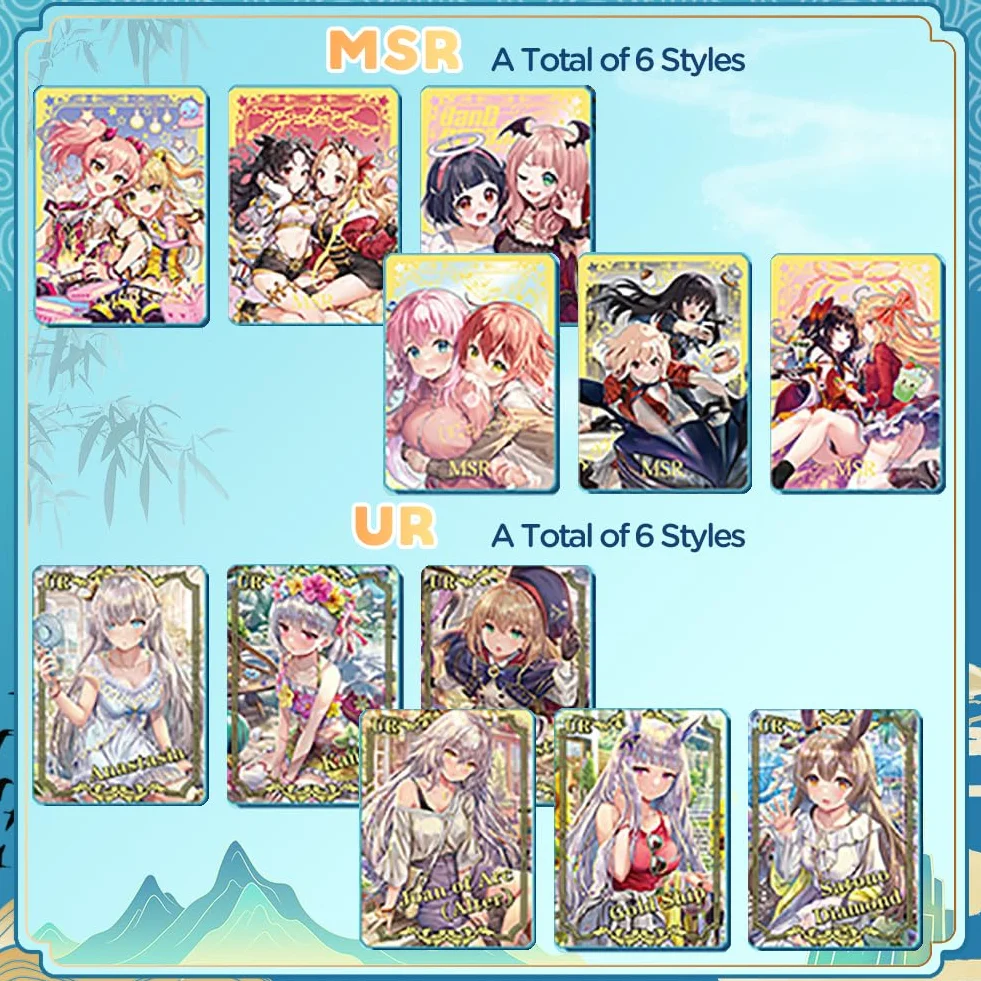 Goddess Story Waifu Cards 2YUAN14, pudełko na karty kolekcjonerskie anime, postaci z gry Erogenous Girl Goddess Cards (2-14 10 opakowań)