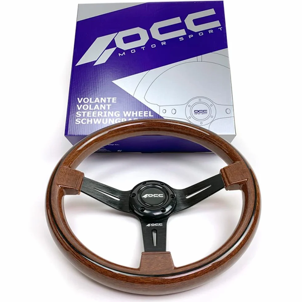 Occ Motorsport OCCVOL012 Sportowa kierownica brązowa czarna