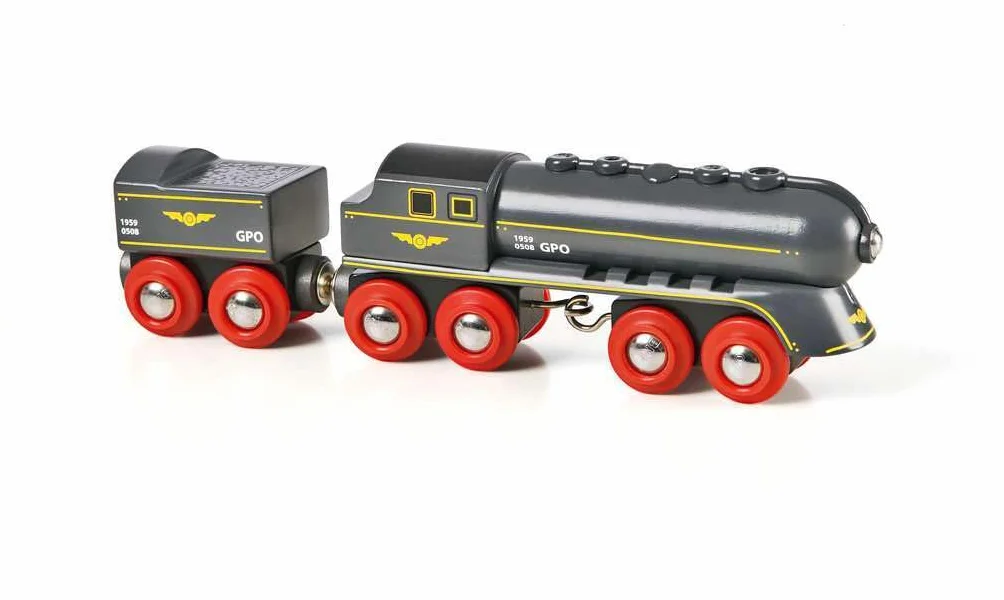Brio 63369700 Pociąg Pocisk (63369700) Bezpieczna Zabawka Dla Dzieci Powyżej 3 Lat,Biały,Speedy Bullet Train 33697