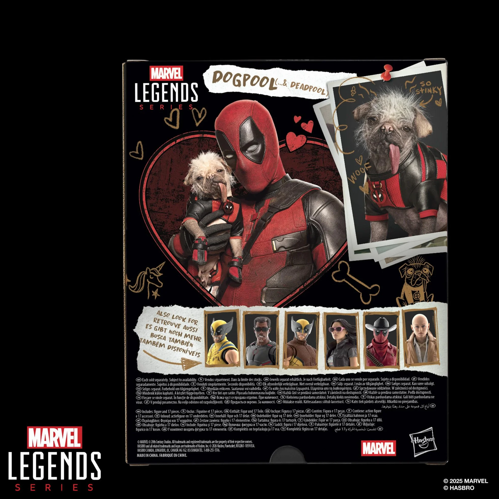 Dogpool i Deadpool z serii Marvel Legends, kolekcjonerskie figurki w skali 15 cm na prezent z filmu Deadpool & Wolverine wytwórni Marvela
