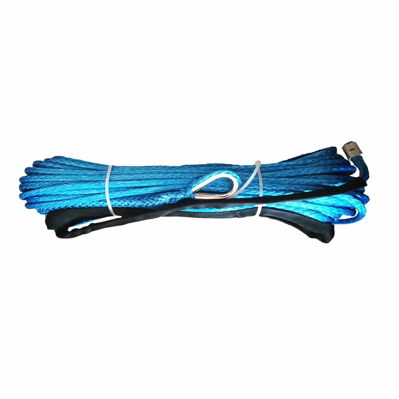 Kinetyczna lina regeneracyjna 4WD 12mm X 30m ATV Winch Line Auto Trailer Rope Syntetyczny kabel Off Road Holowanie(Blauw)