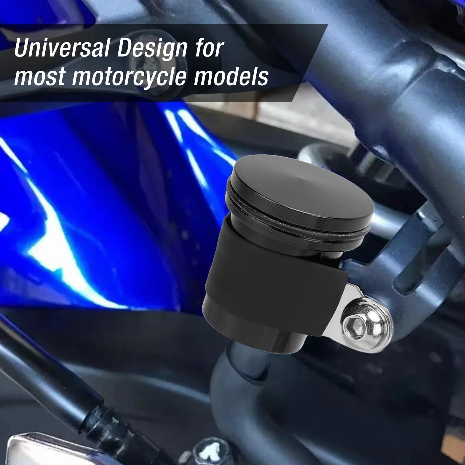 Zbiornik Płynu Hamulcowego Motocykla Uniwersalny Aluminiowy Cylinder Hamulcowy Kubek dla YZF R1 R3 R6 R25 R15 R125 600R 40ml Uniwersalny Zbiornik Płynu Hamulcowego Motocykla