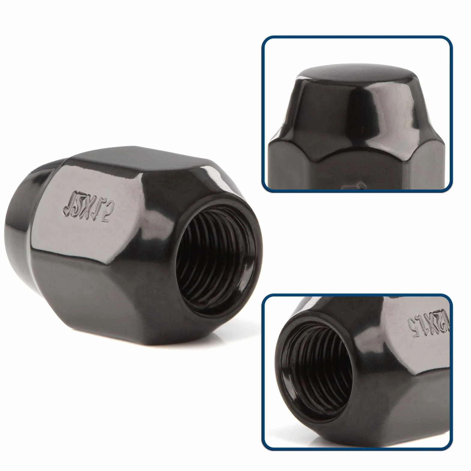 GAsupply 16 x nakrętek M12 x 1,5 x 27 mm, taśma SW21, kompatybilne z Hyundai, KIA, Mazda