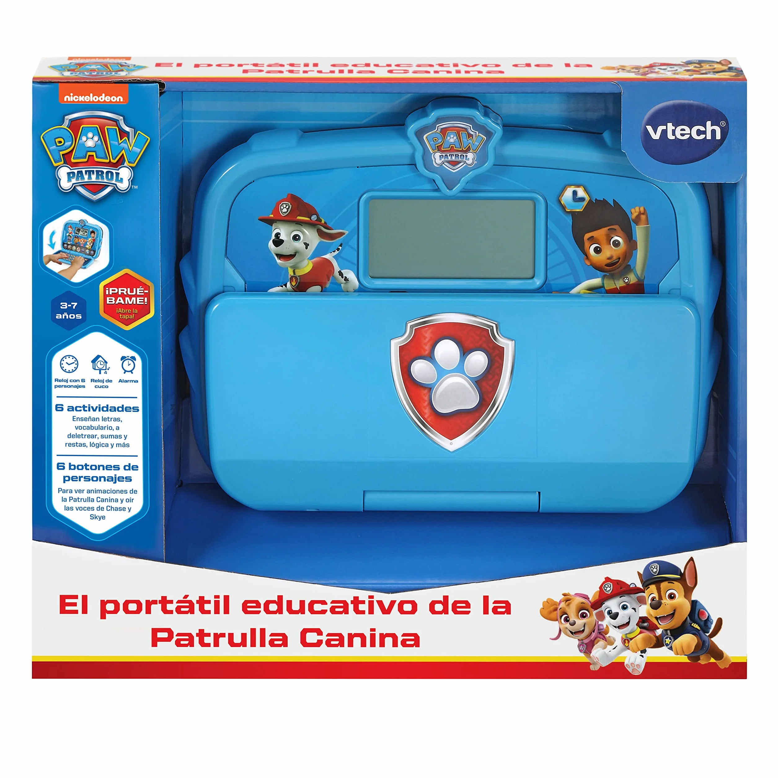 VTech Komputer Edukacyjny Psi Patrol, Laptop dla dzieci +3 lata, Wersja ESP
