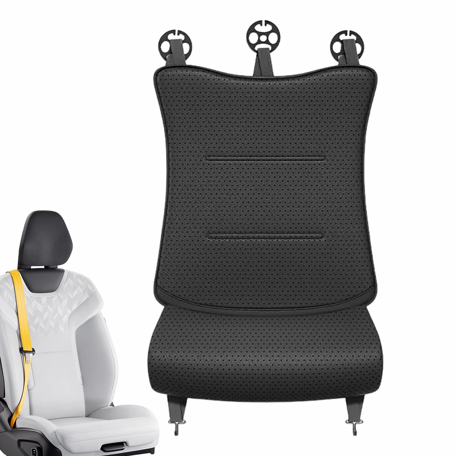 Poduszka do fotelika samochodowego z przedłużaczem stojakiem nóg ergonomiczna