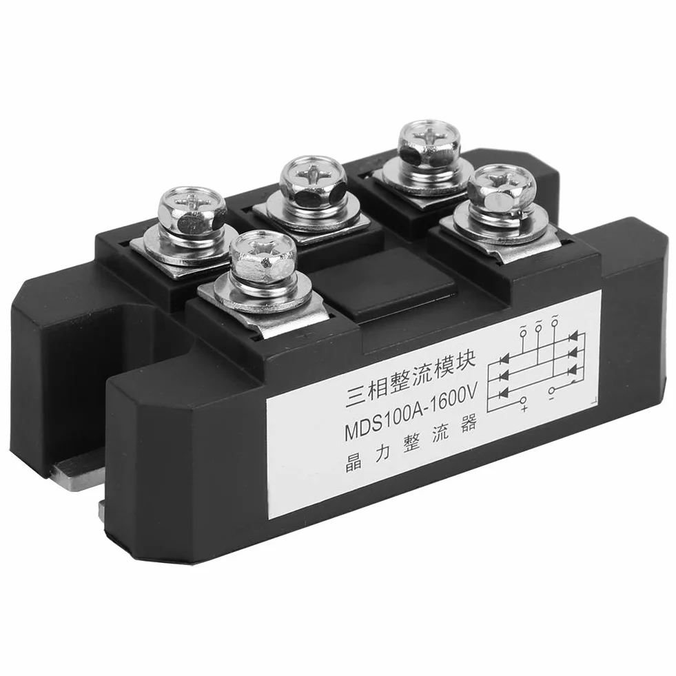 Moduł prostownika mostka diodowego 3-fazowy MDS-100A 1600V 5 zacisków