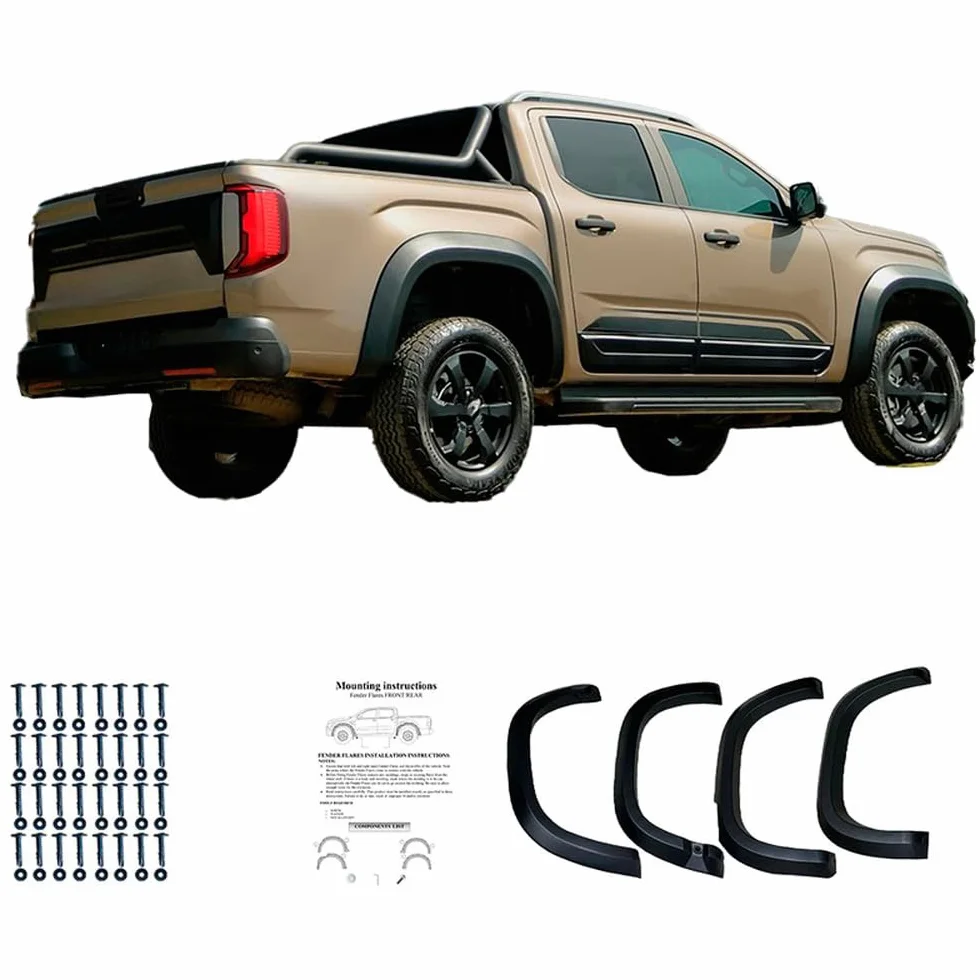 Poszerzenia błotników do VW Amarok od 2022 4-częściowy z ABE