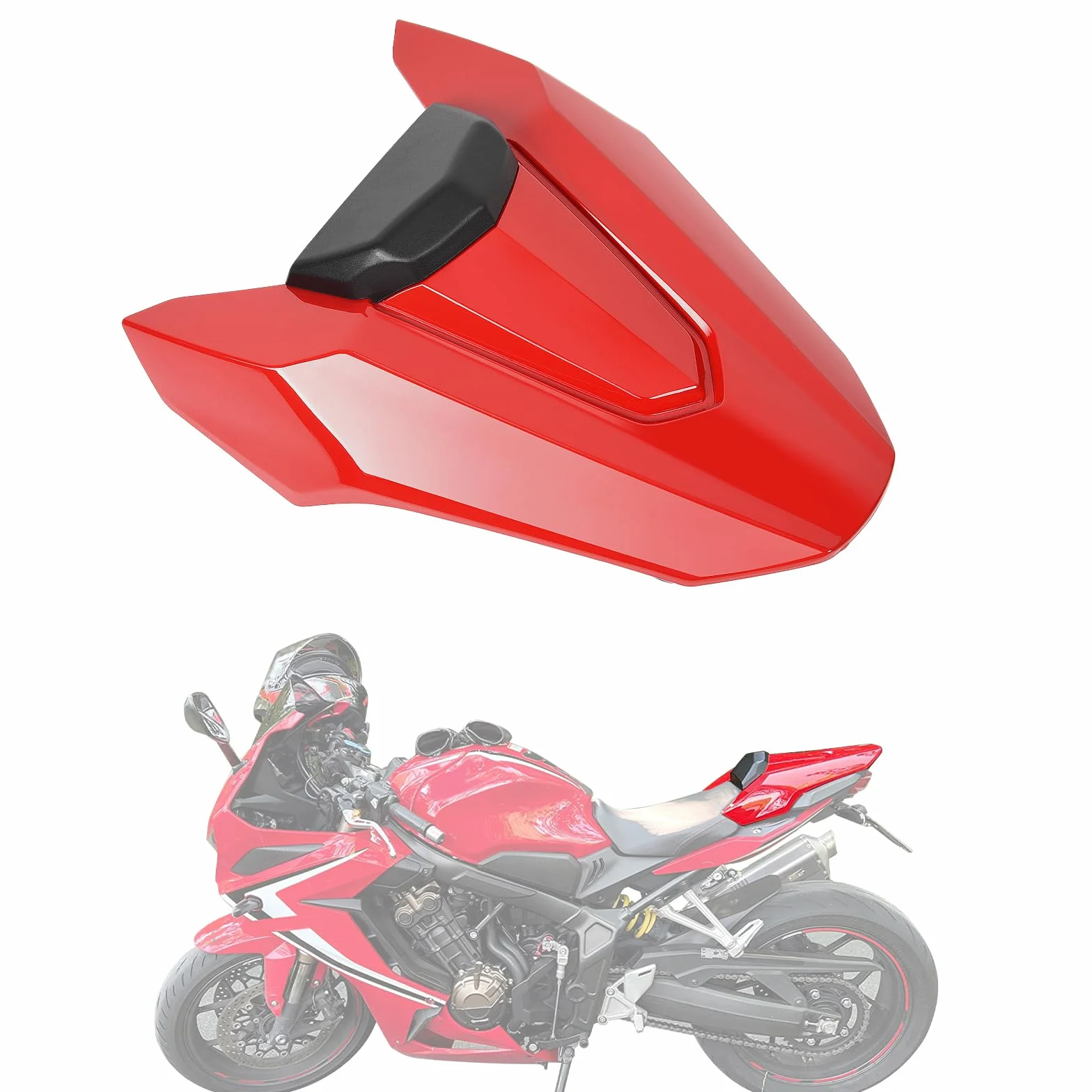 Pokrowiec na tylne siedzenie motocykla Ho&n&da CB650R CBR650R 2019-2023 czerwony