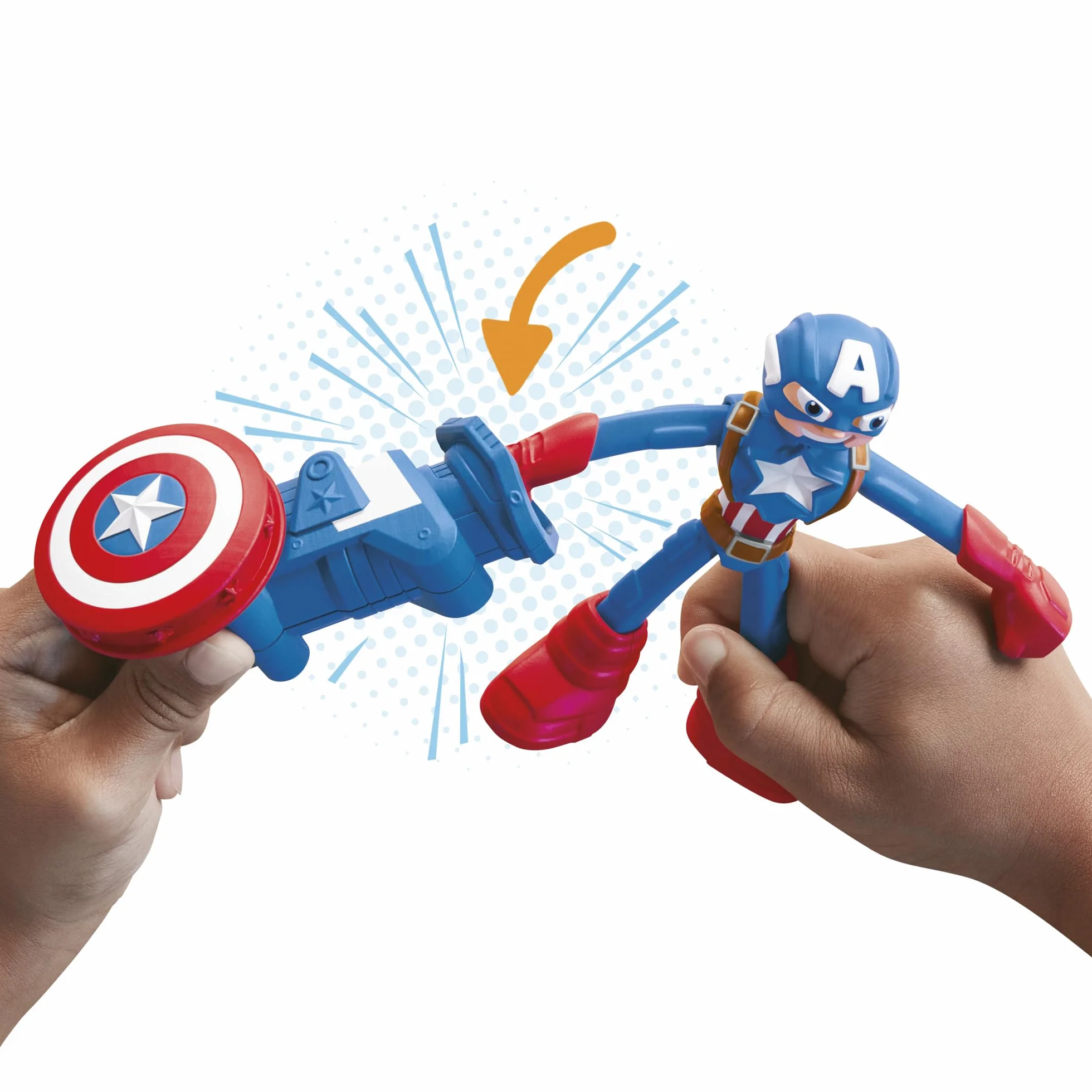 Zestaw z figurką Play-Doh Marvel Pieczątka-tarcza Kapitana Ameryki