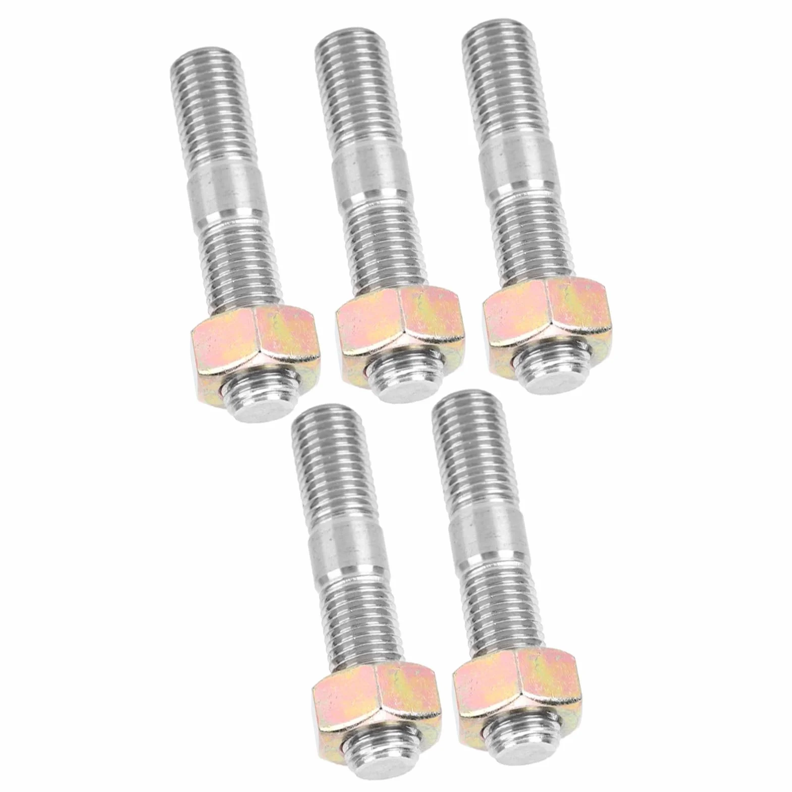Zestaw Szpilek, Zestaw Szpilek Turbo M10x1.25 50mm, 5 Szt. Nakrętek i śrub z łbem, Zestaw Naprawczy ze Stali Nierdzewnej Pasuje do DSM 1G, EVO1~10