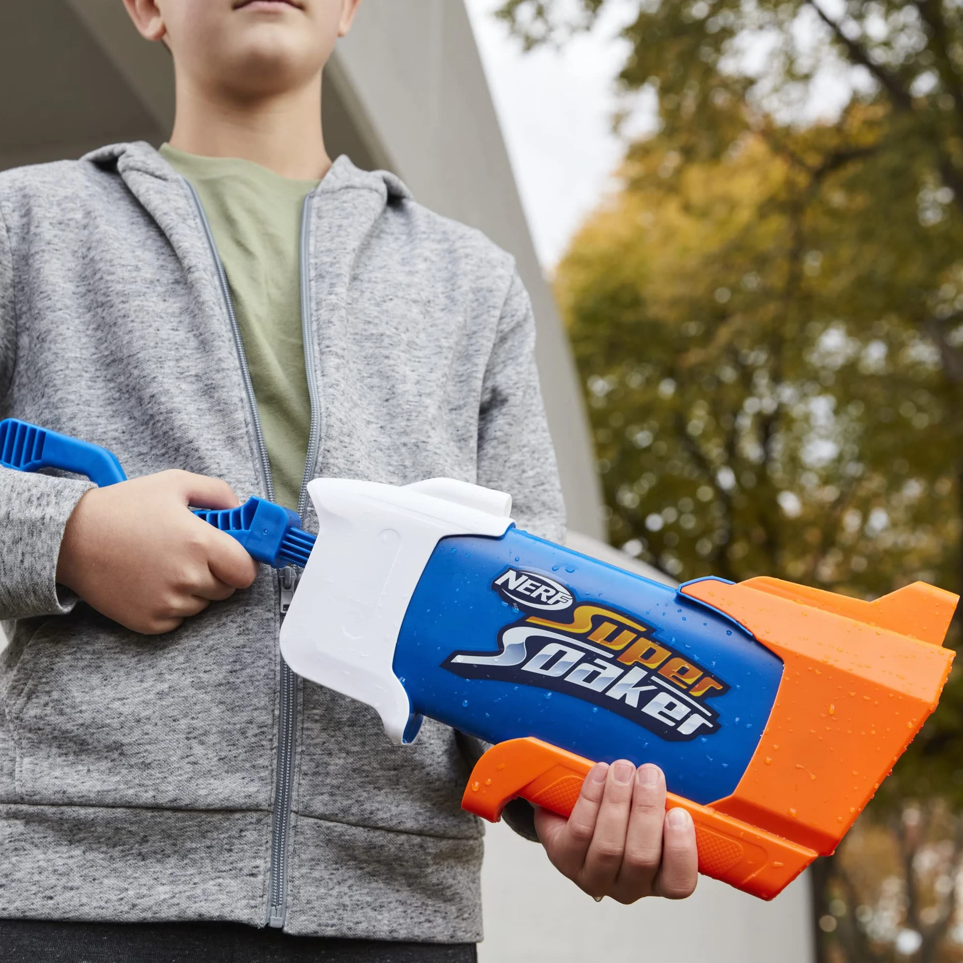Super Soaker Nerf Rainstorm Water Blaster, podmuch wody na zewnątrz, zabawa dla dzieci, nastolatków, dorosłych
