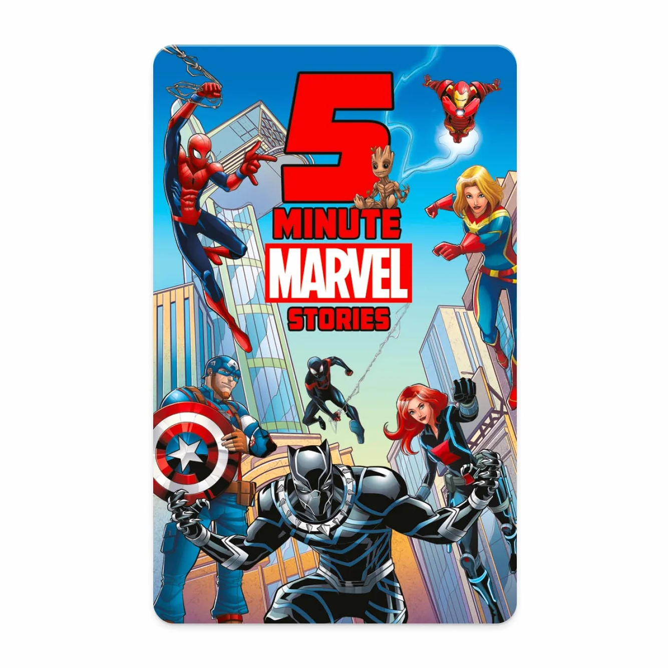 YOTO Disney 5 Minute Marvel Stories – karta dźwiękowa dla dzieci do użytku z odtwarzaczem i mini urządzeniem audio All-in-1, edukacyjne słuchanie bez ekranu z zabawnymi historiami do zabawy, snu i