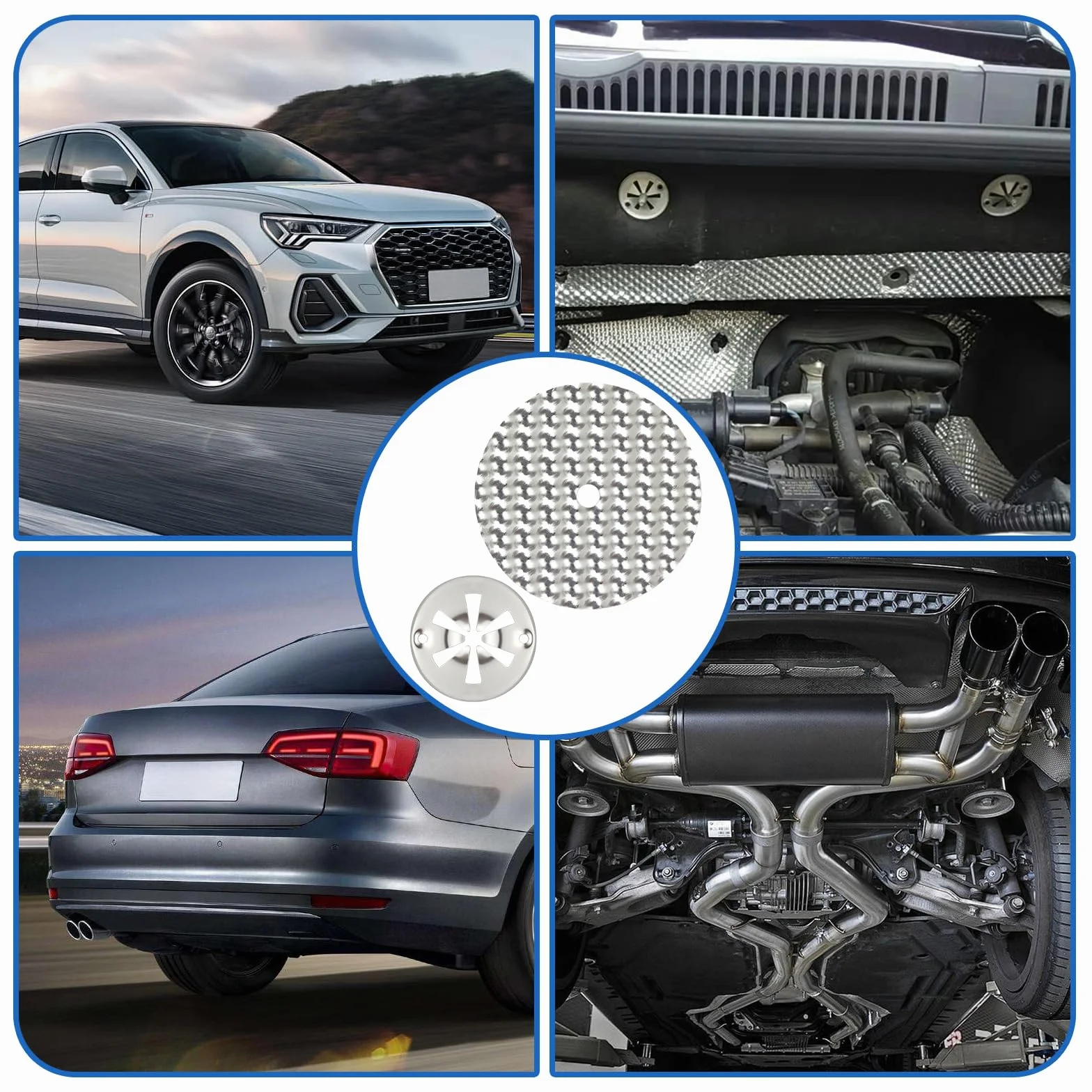 N90335004 zestaw naprawczy płyt ochronnych przed wysoką temperaturą Audi VW 10 sztuk
