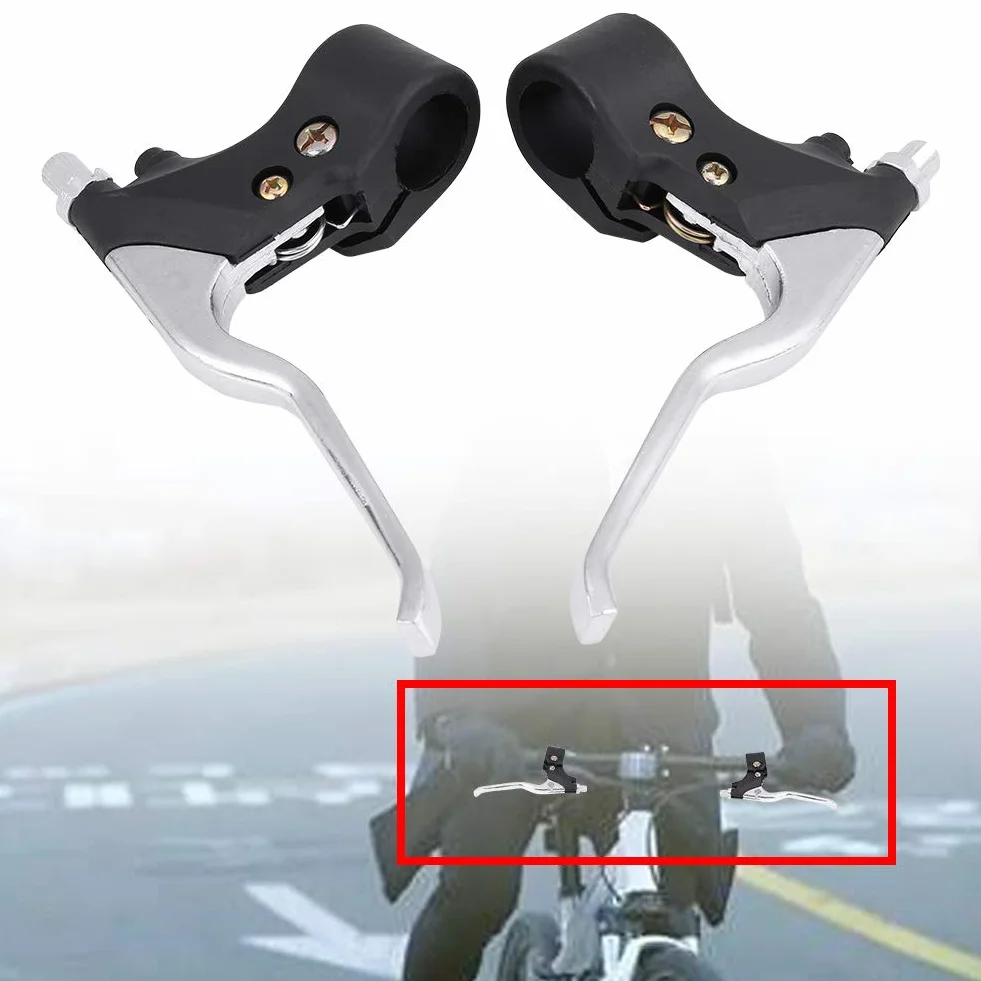Akozon 2 sztuk 22mm / 7 / 8in uniwersalna dźwignia hamulca na kierownicę do mini kieszonkowy motor terenowy ATV