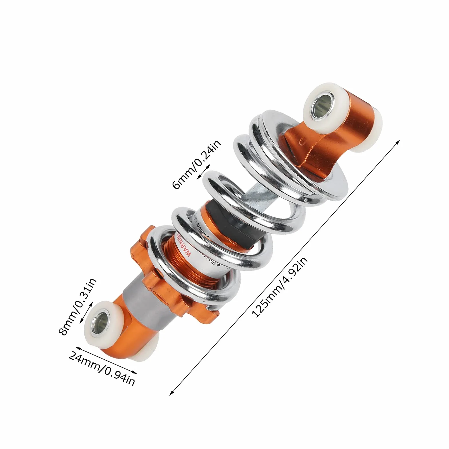 Tylny Amortyzator Zawieszenia 400lb Sprężyna Tłumiąca do Mini Skutera 125mm Rozstaw Otworów