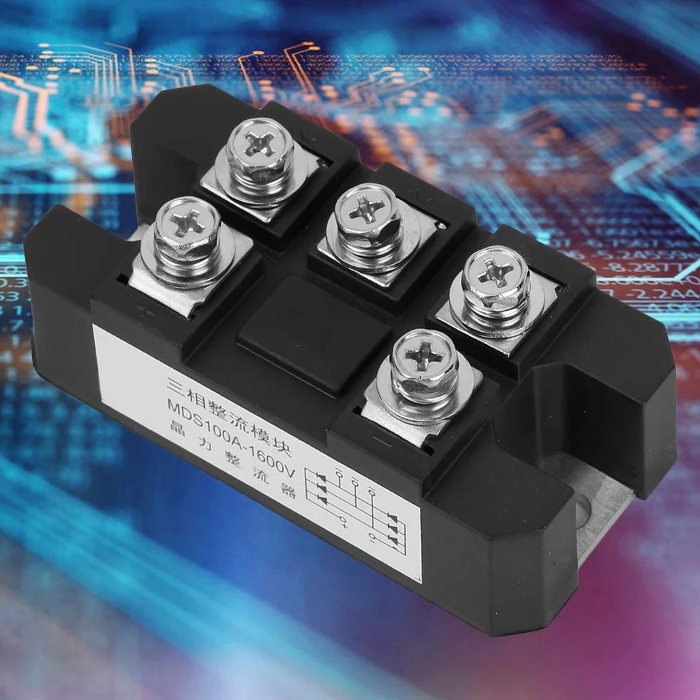 Moduł prostownika mostka diodowego 3-fazowy MDS-100A 1600V 5 zacisków