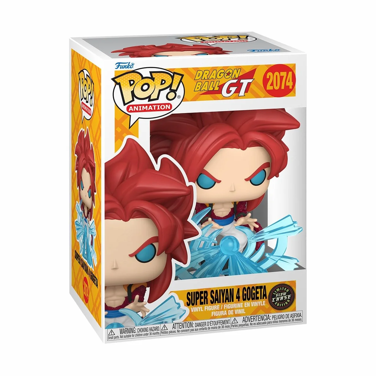Funko Pop! Animacja: Dragon Ball GT - S Gogeta - 1/6 szansy na wariant pościgu - świeci w ciemności - Figurka kolekcjonerska winylowa - pomysł na prezent - oficjalny towar - Anime Fans