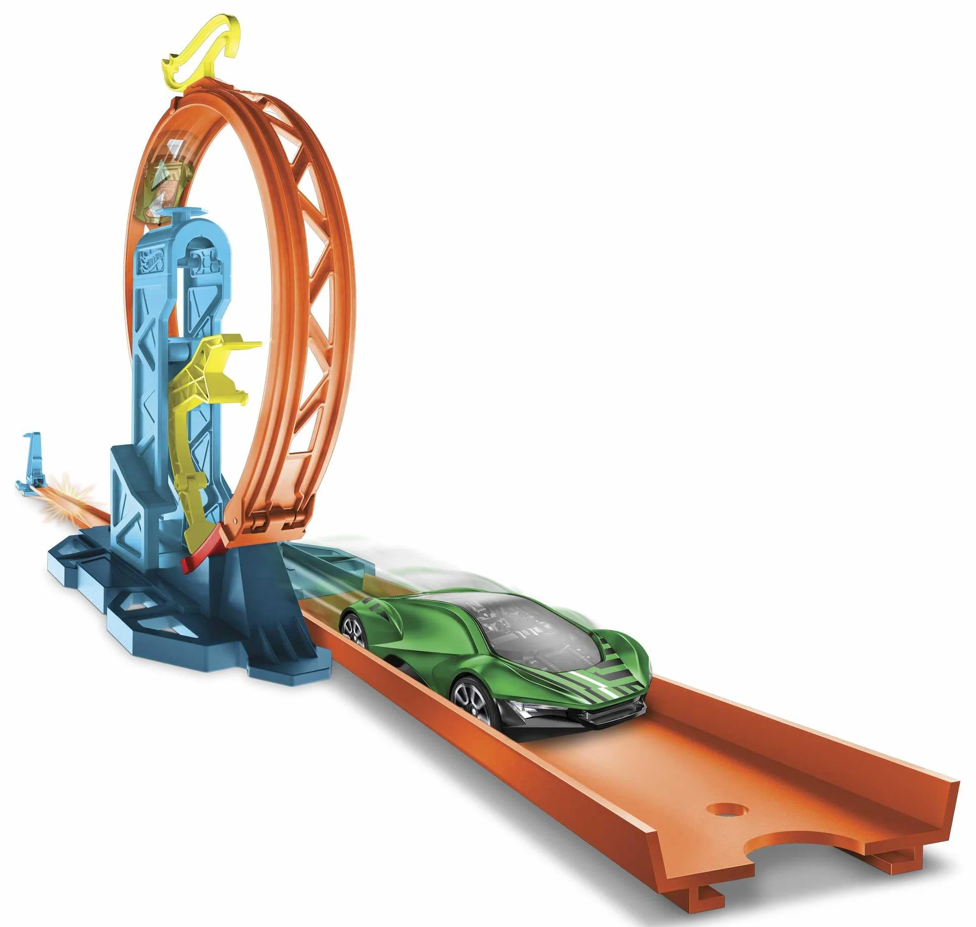 Hot Wheels Glc90 - Track Builder Unlimited Looping Kicker Zestaw Akcesoriów, Zabawkowy Tor Wyścigowy od 6 Lat