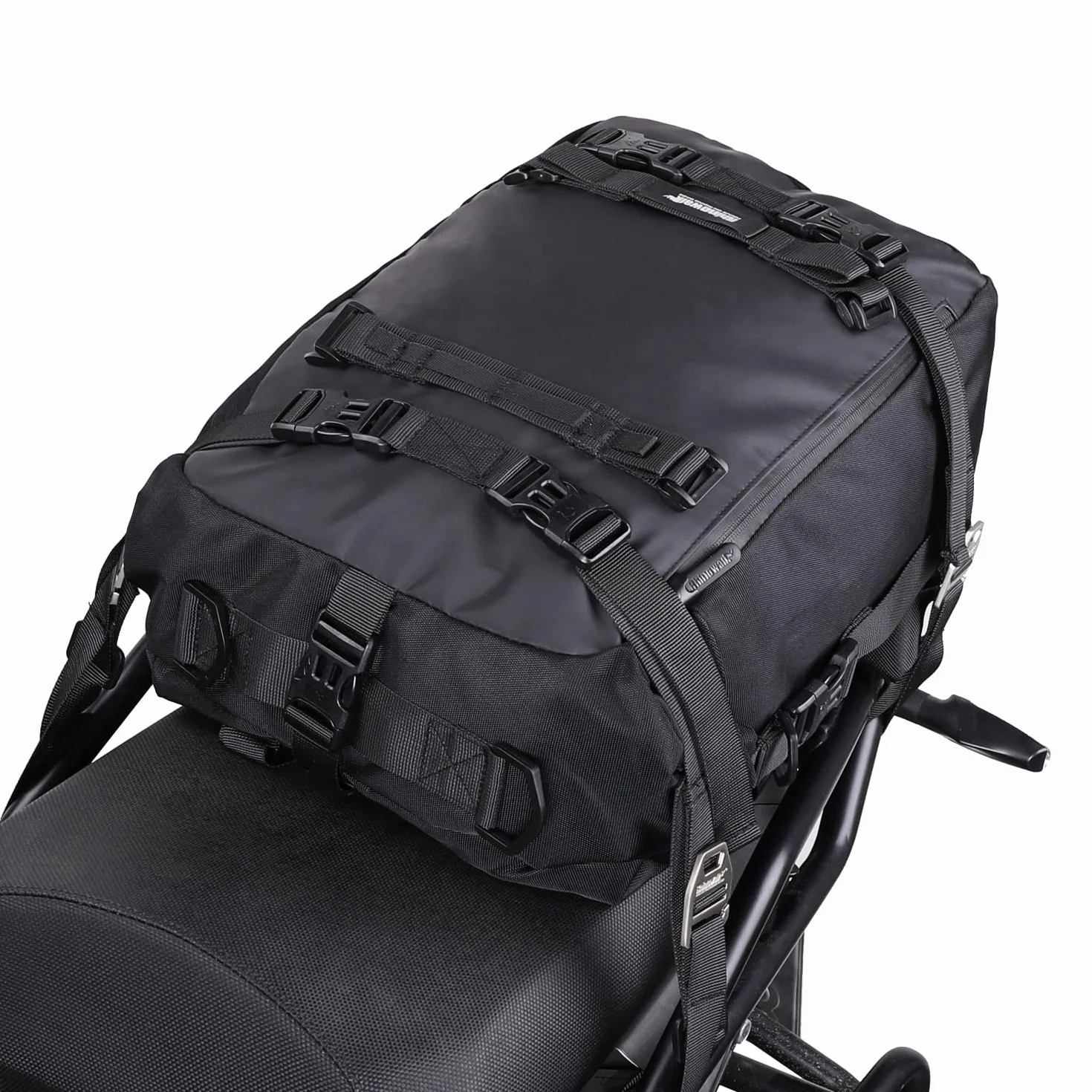 Rhinowalk Torba na bagażnik motocykla 20 l wodoodporna czarna