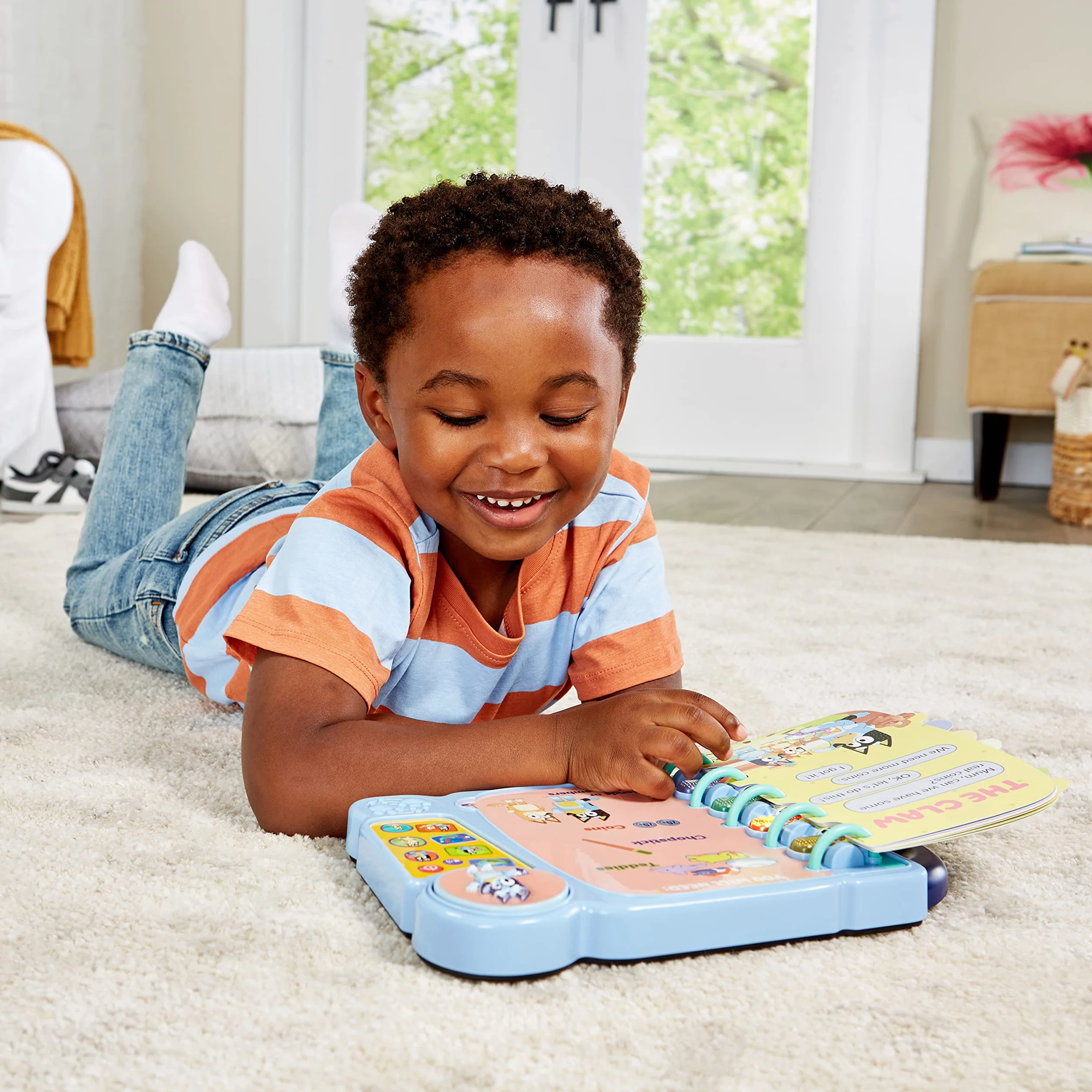 VTech Bluey - Moja interaktywna książka do gier, książka edukacyjna dla dzieci, zabawka Bluey - 3/7 lat - wersja PL