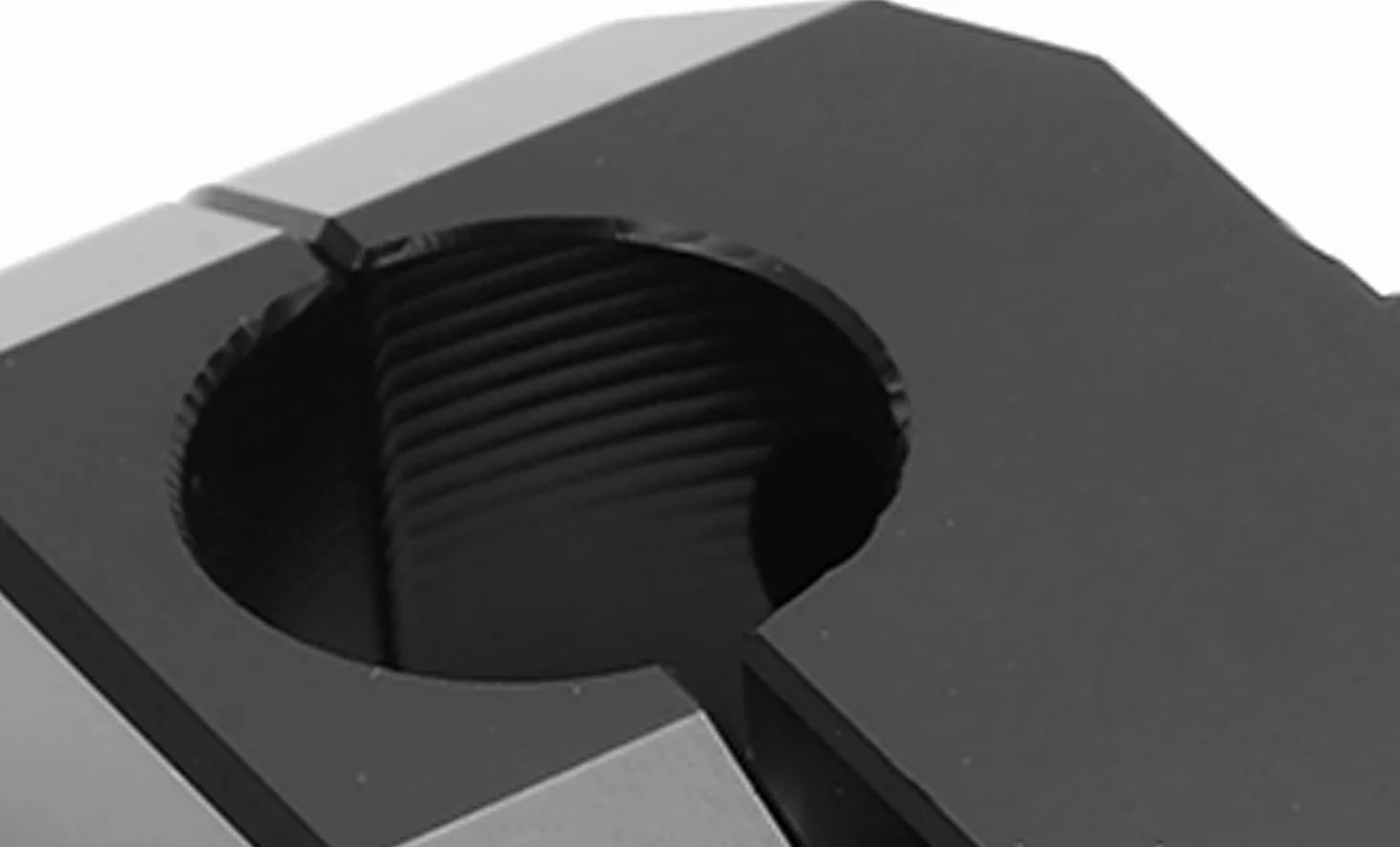 Aramox Adapter Wysokości Kierownicy 7/8 Cala CNC Uniwersalny Wspornik Kierownicy ze Stopu Aluminium Czarny