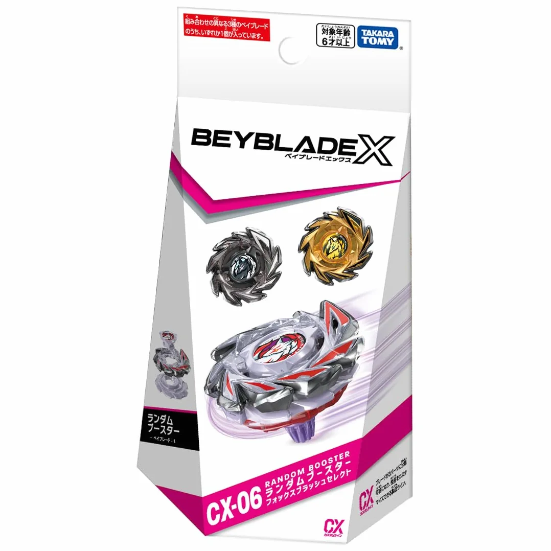 Takara Tomy Beyblade X CX-06 Random Booster Fox Brush Select