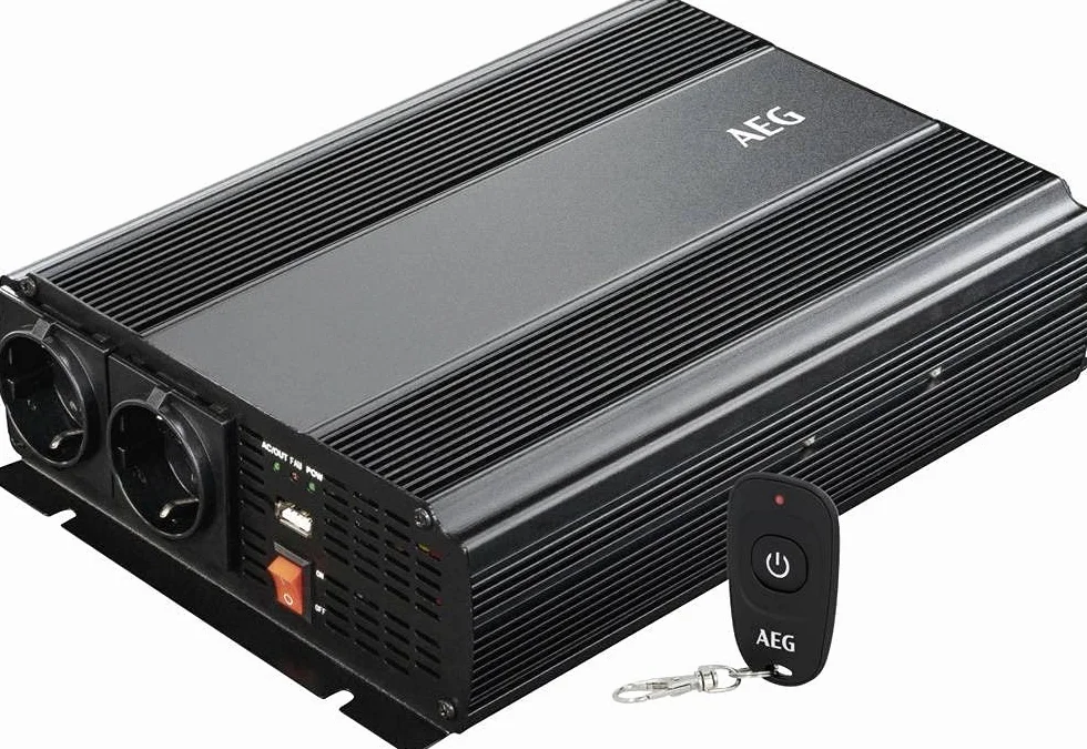 Aeg Automotive Inwerter 12/230 V 1000 W 33.3 x 25.8 x 9.5 cm Czarny