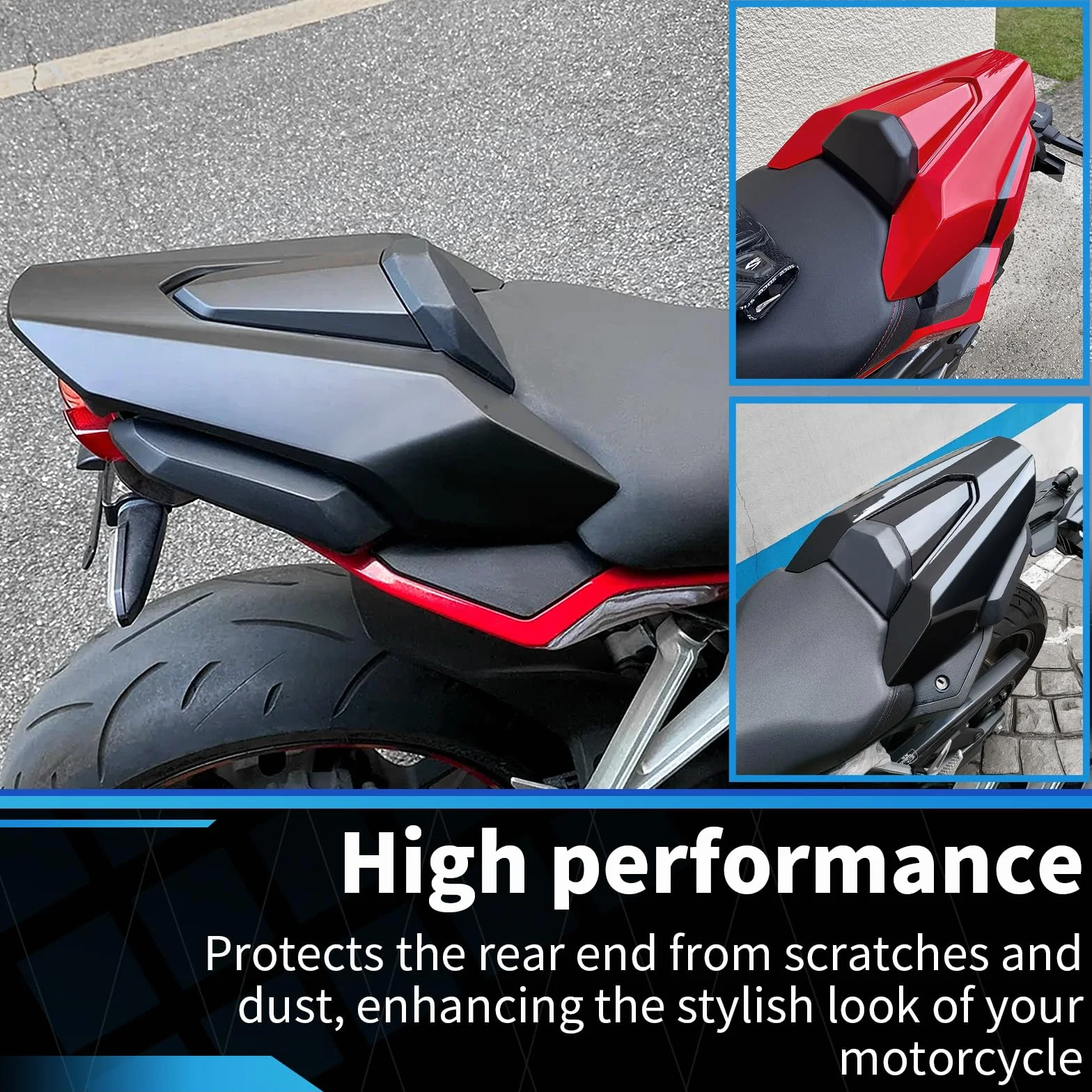 Pokrowiec na tylne siedzenie motocykla Ho&n&da CB650R CBR650R 2019-2023 czerwony